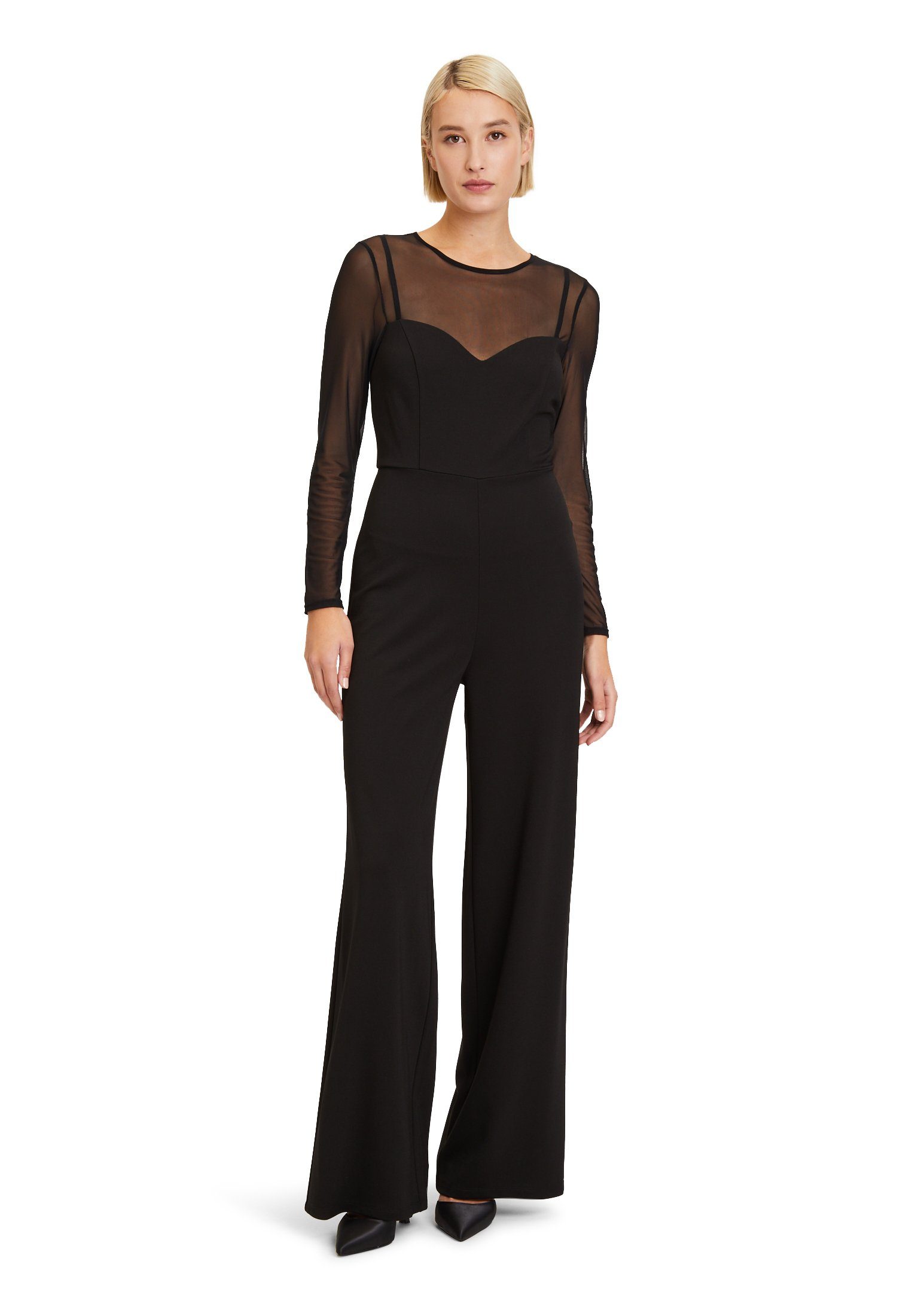 Vera Mont Jumpsuit mit 3/4 Arm (1-tlg) Transparent