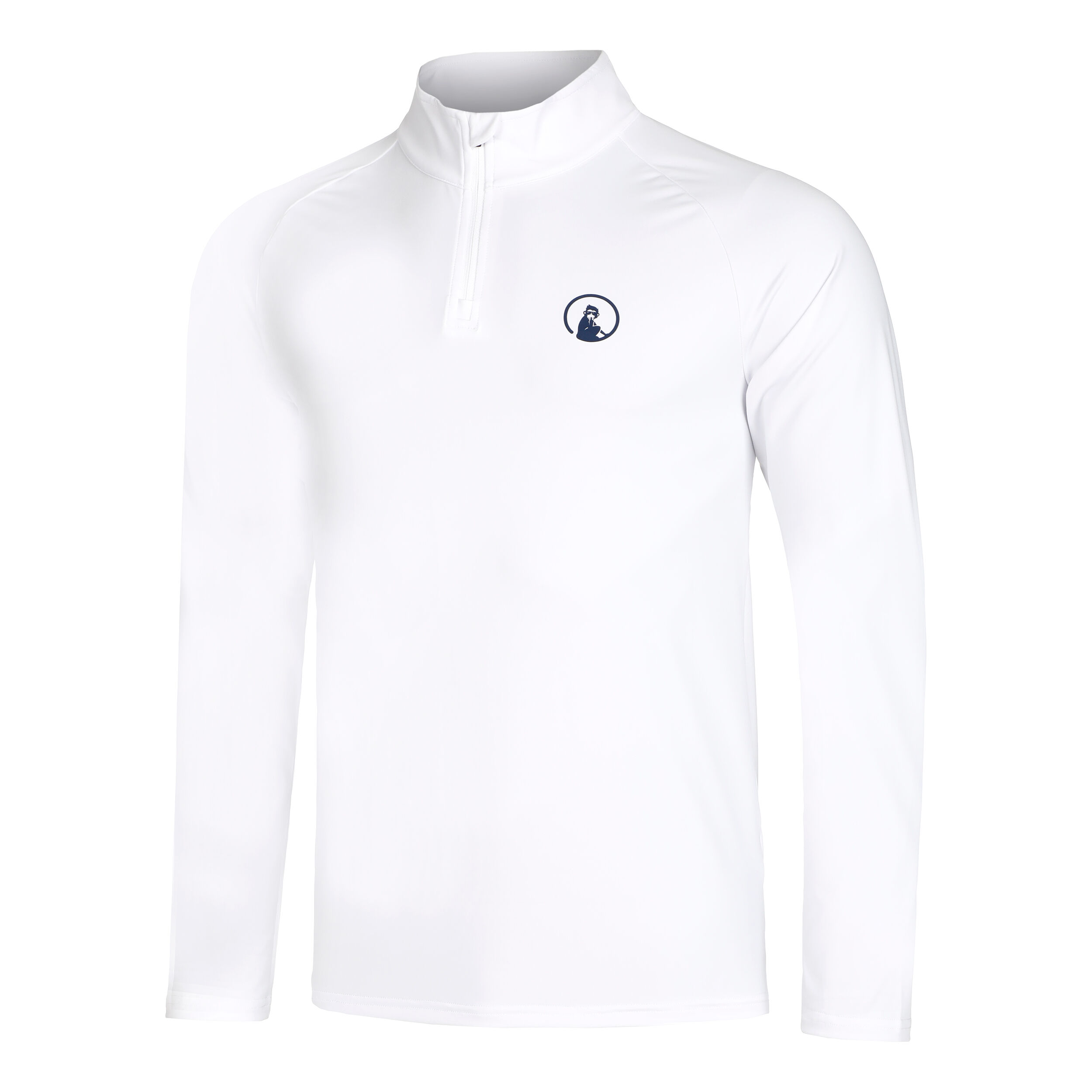 Big Serve 1/4 Zip Longsleeve Herren - Weiß
