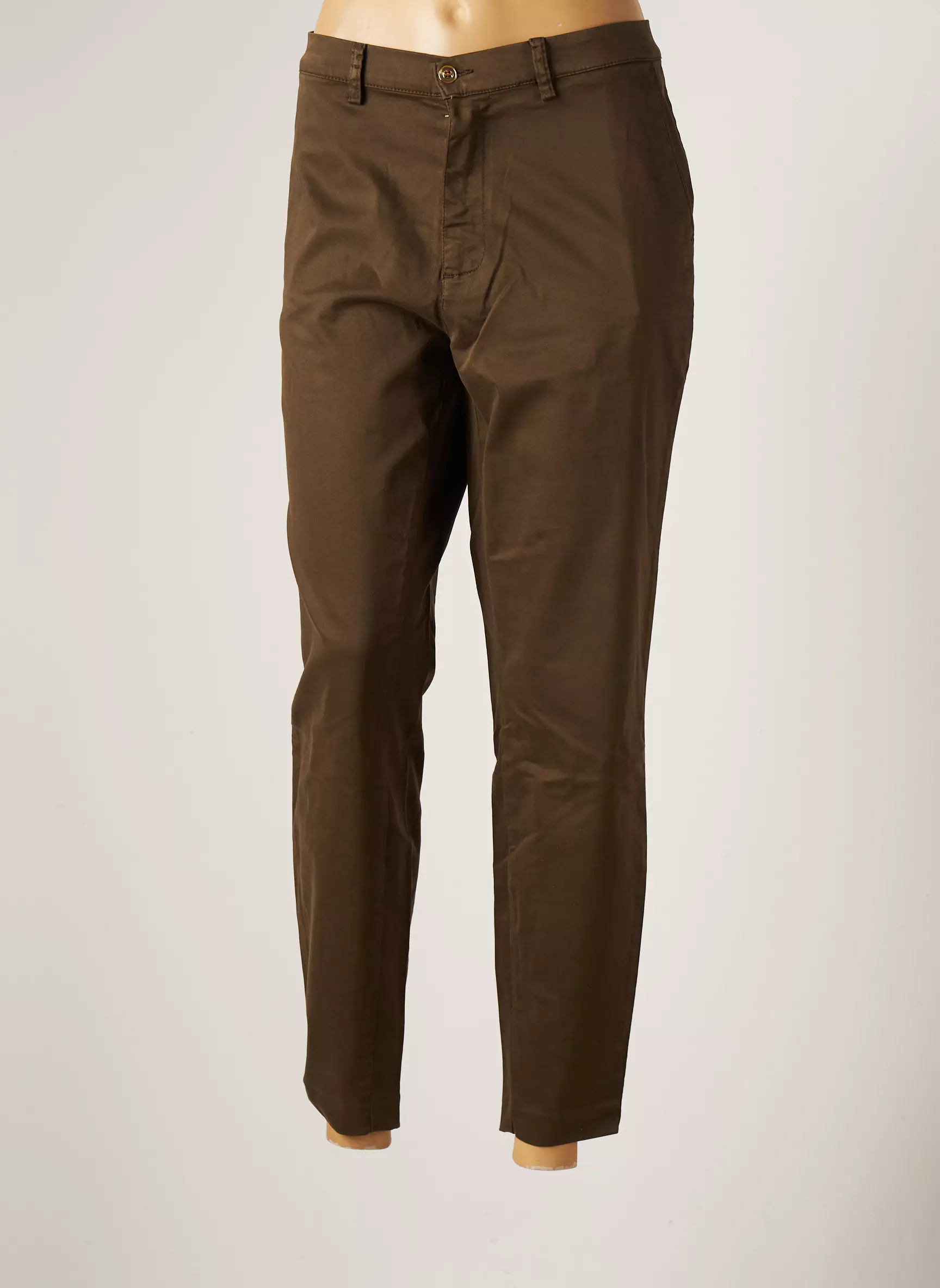 Lcdn Pantalon7 8 Femme couleur vert