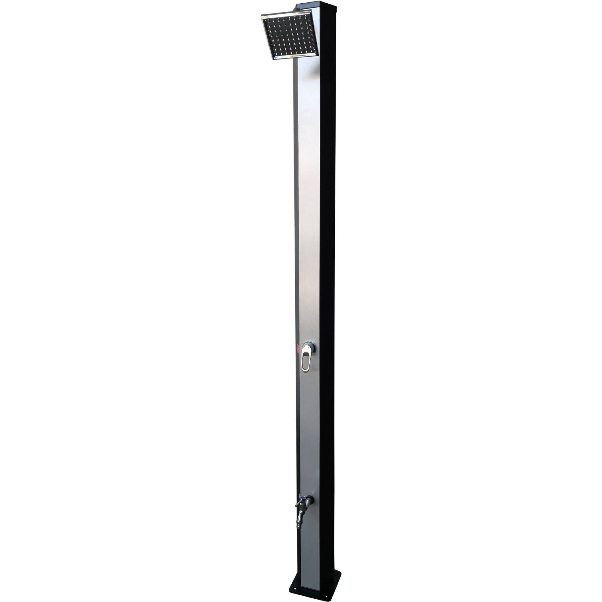 SUMMER FUN Solardusche Solardusche Aluminium /Chrome 30 Liter Tank inkl. (Komplett-Set)