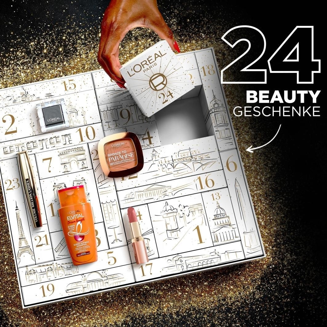 MAKE-UP & PFLEGE Adventskalender mit 24 Beauty Highlights für eine luxuriöse Weihnachtszeit