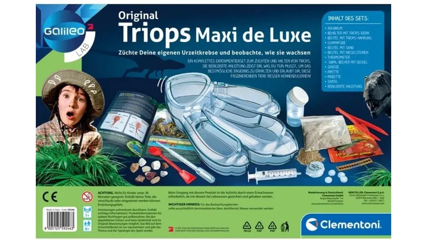 Clementoni - Galileo - Original Triops Maxi de Luxe