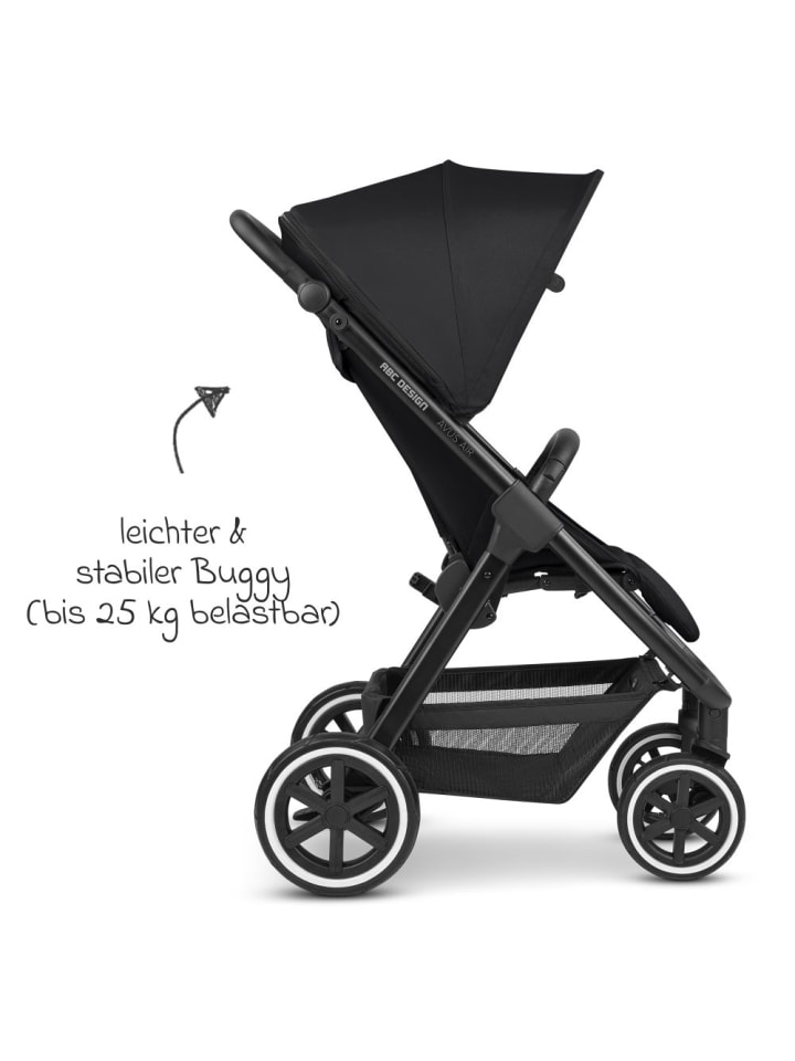 ABC-Design Buggy & Sportwagen Avus Air inkl. Reboarder in schwarz günstig kaufen onesize