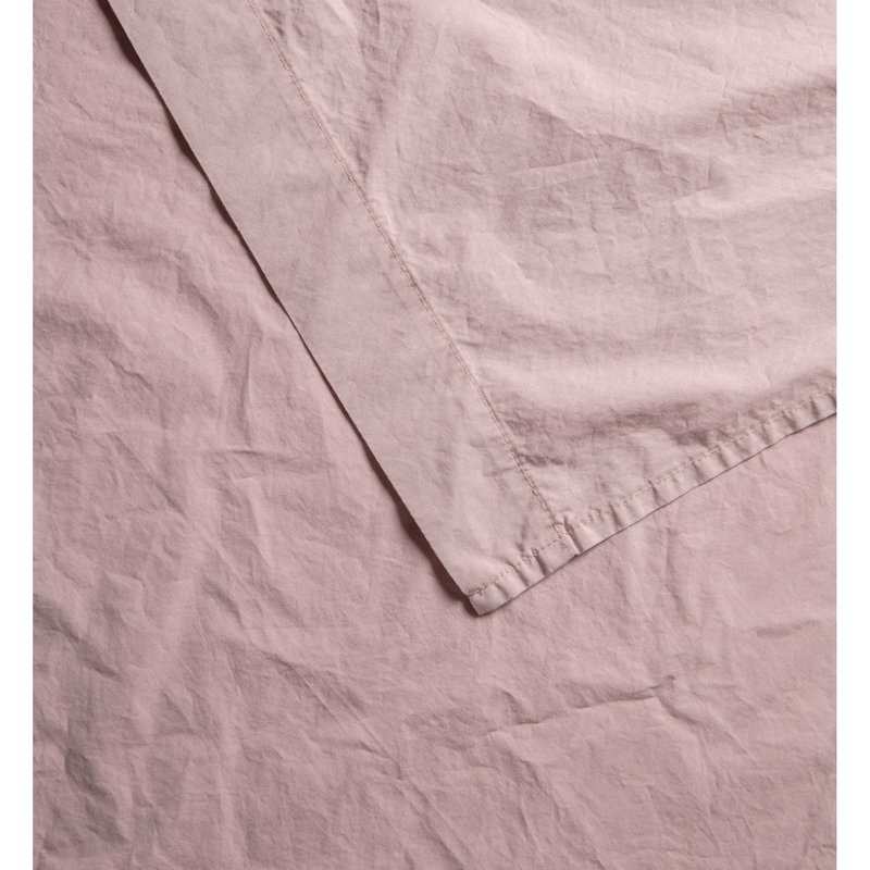 Drap plat 1 personne en Percale de Coton Bio lavé 180 x 290 cm