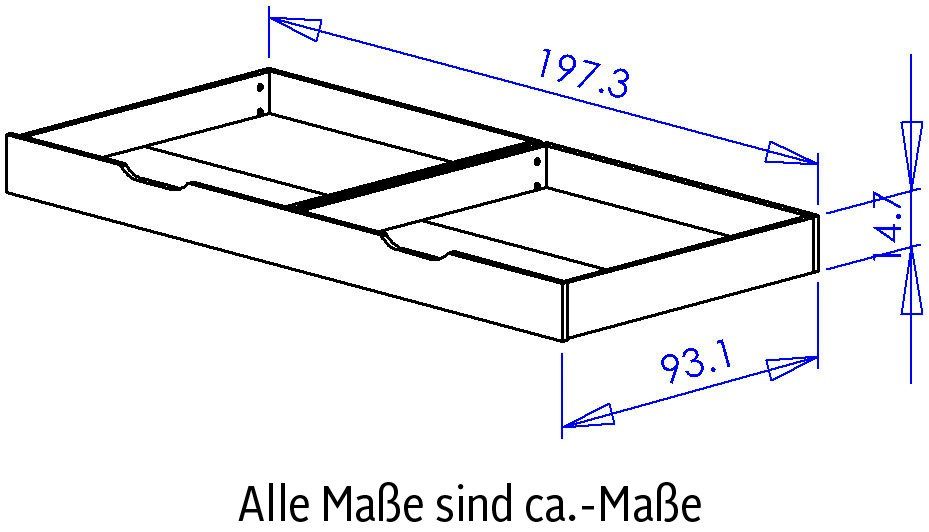 Galipette Bettschubkasten Sacha (1 St), Kollektion für Kinder von 0 bis 5 Jahre und +