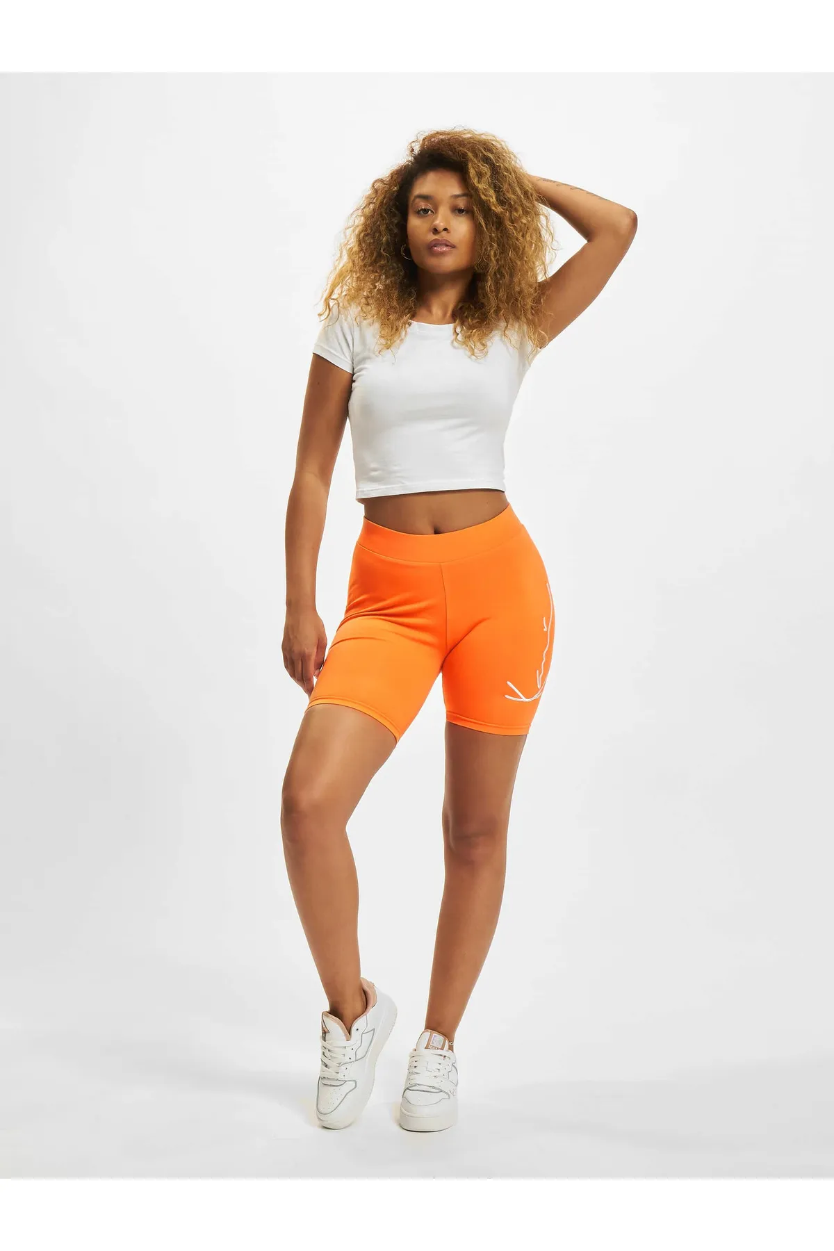 KARL KANI  Kurze Sporthose - Orange - Mittlerer Bund