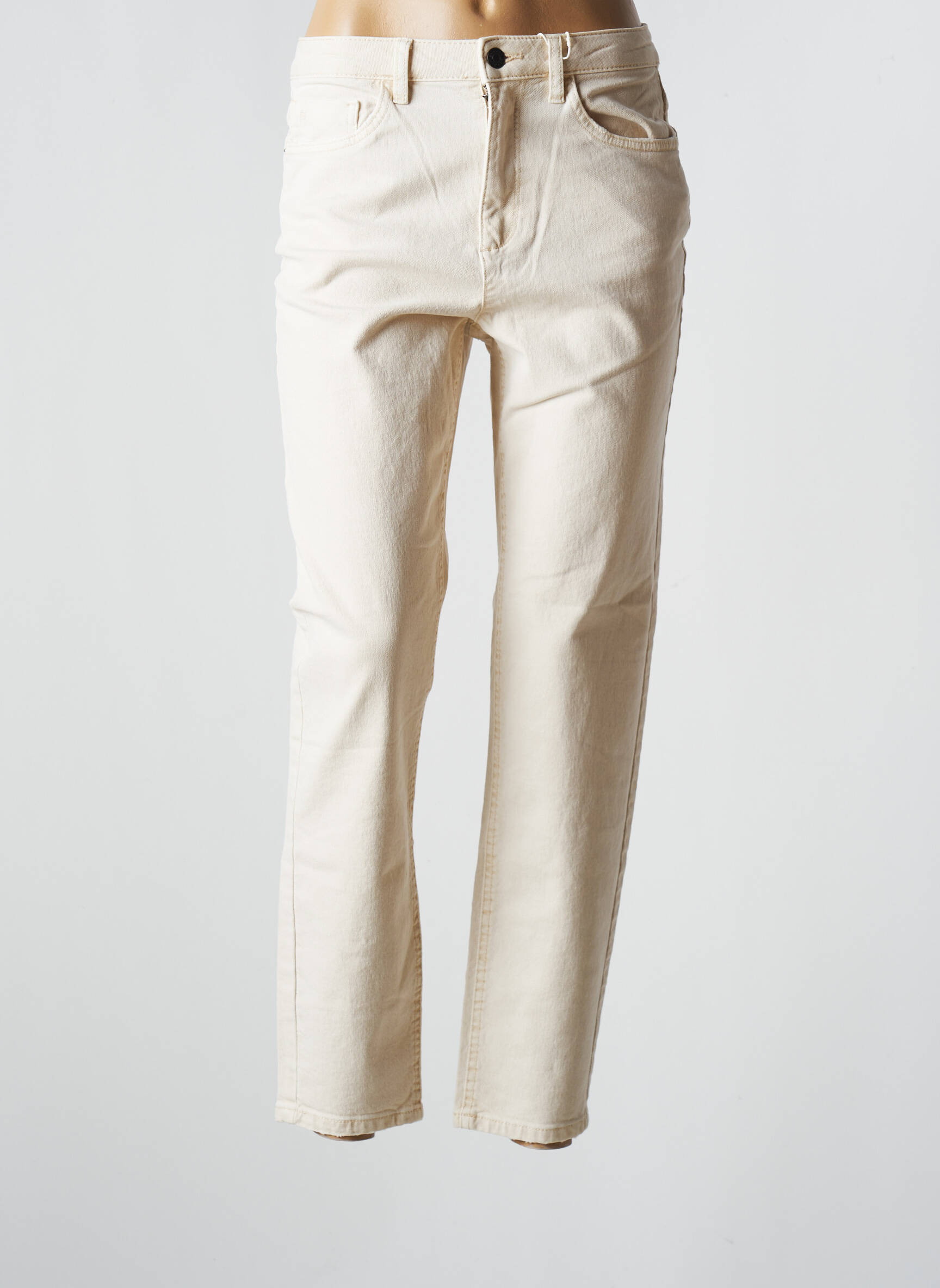 Esprit Jean Mom Femme couleur beige
