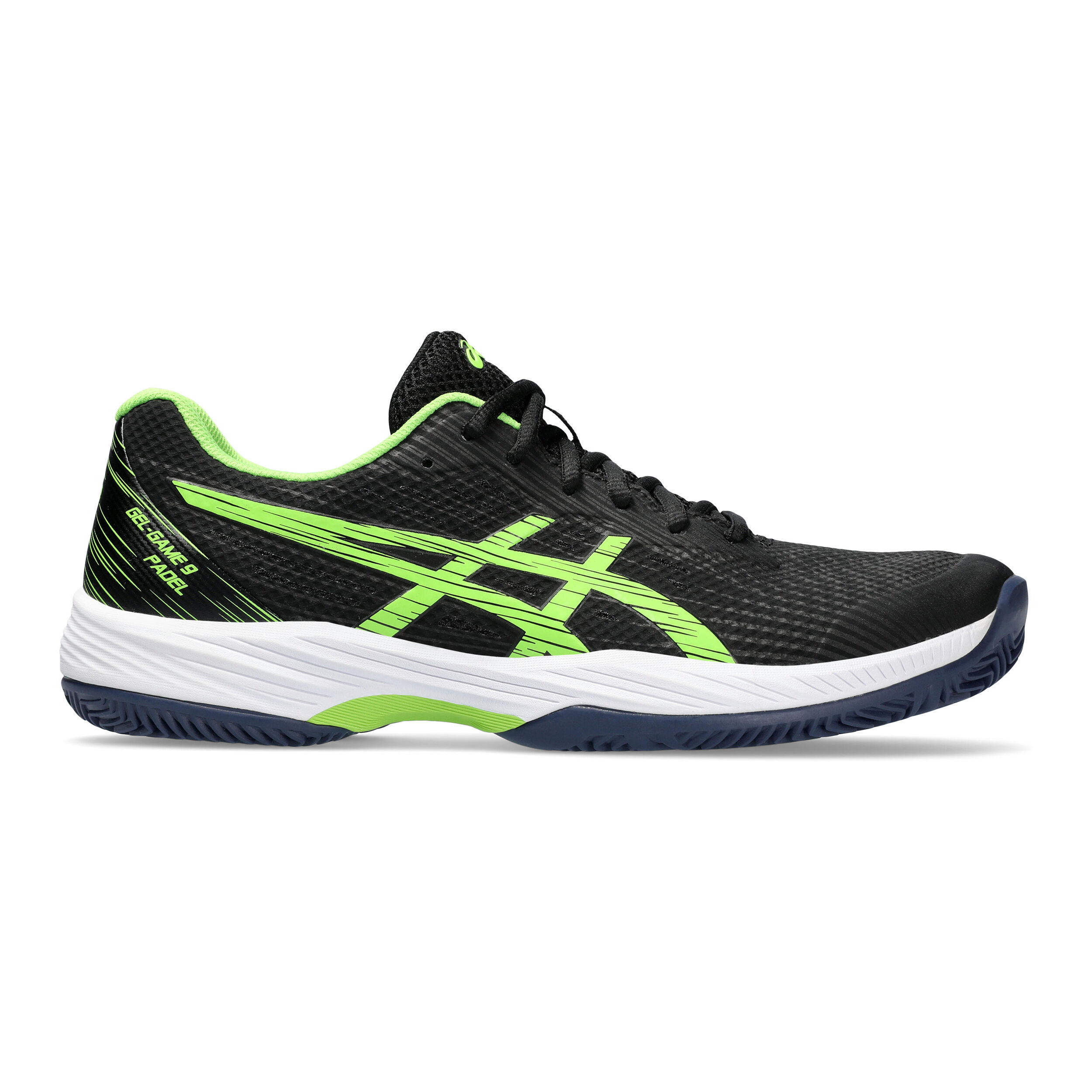 Gel-Game 9 Padelschuh Herren - Schwarz, Neongrün