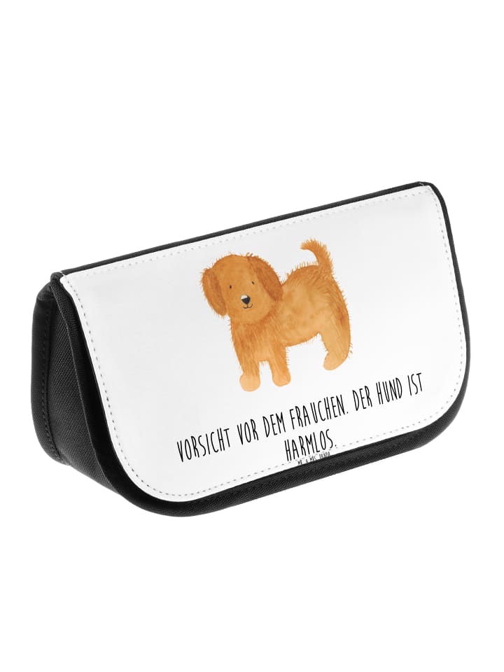 Mr. & Mrs. Panda Kosmetiktasche Hund Flauschig mit Spruch in Weiß günstig kaufen onesize