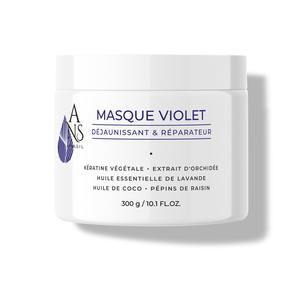 ans brasil Masque violet Masque déjaunissant et réparateur