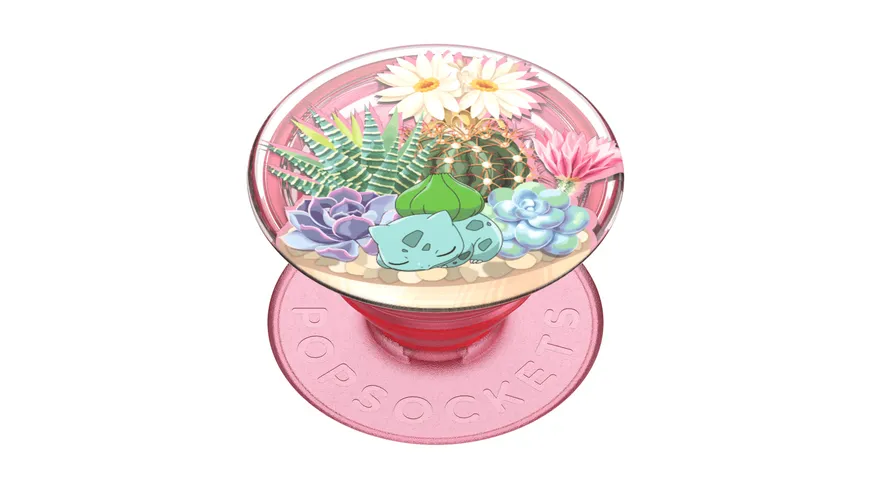 PopGrip - ausziehbarer Handy-Griff Handyhalter - Pokémon Bulbasaur Terrarium