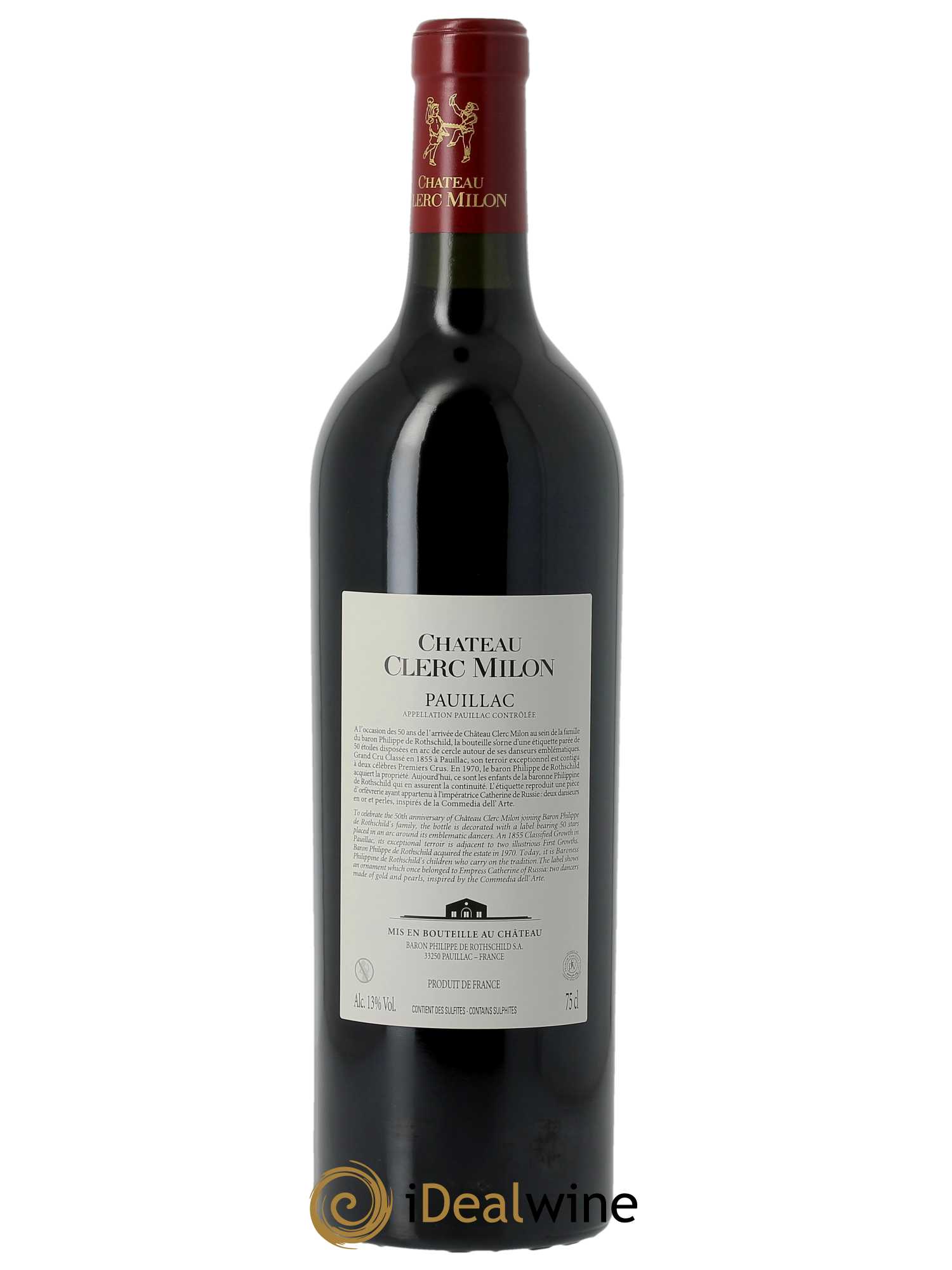 Château Clerc Milon 5ème Grand Cru Classé (CBO à partir de 6 BTS) 2020 - Lot de 1 Bouteille