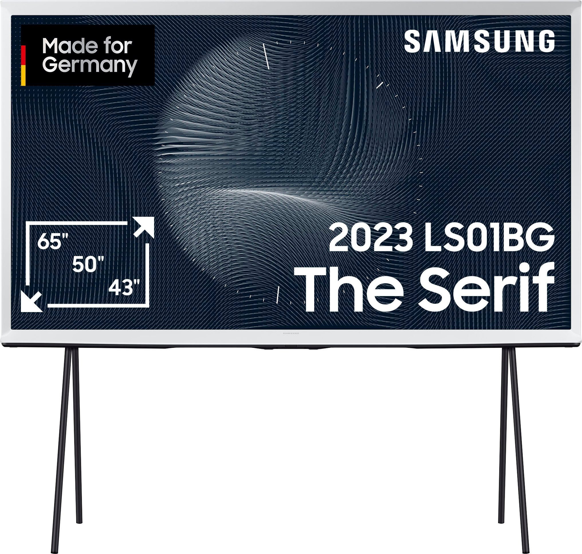 Samsung GQ65LS01BGU LED-Fernseher (163 cm/65 Zoll, Smart-TV, Ikonisches Design, Mattes Display, Abnehmbare Standfüße)