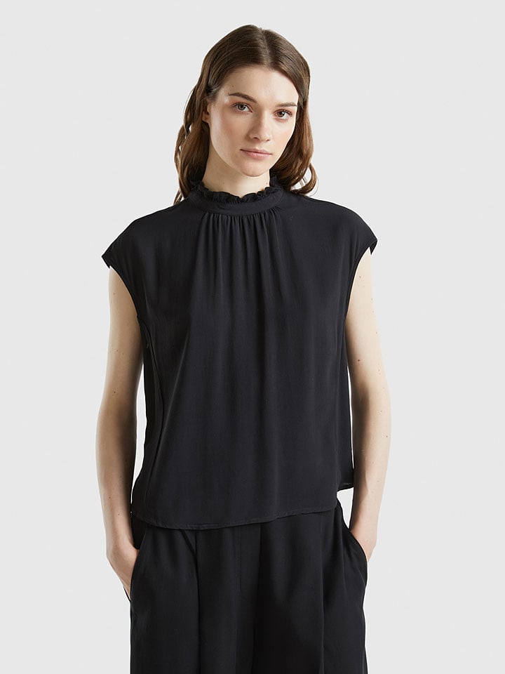Benetton Bluse in Schwarz günstig kaufen