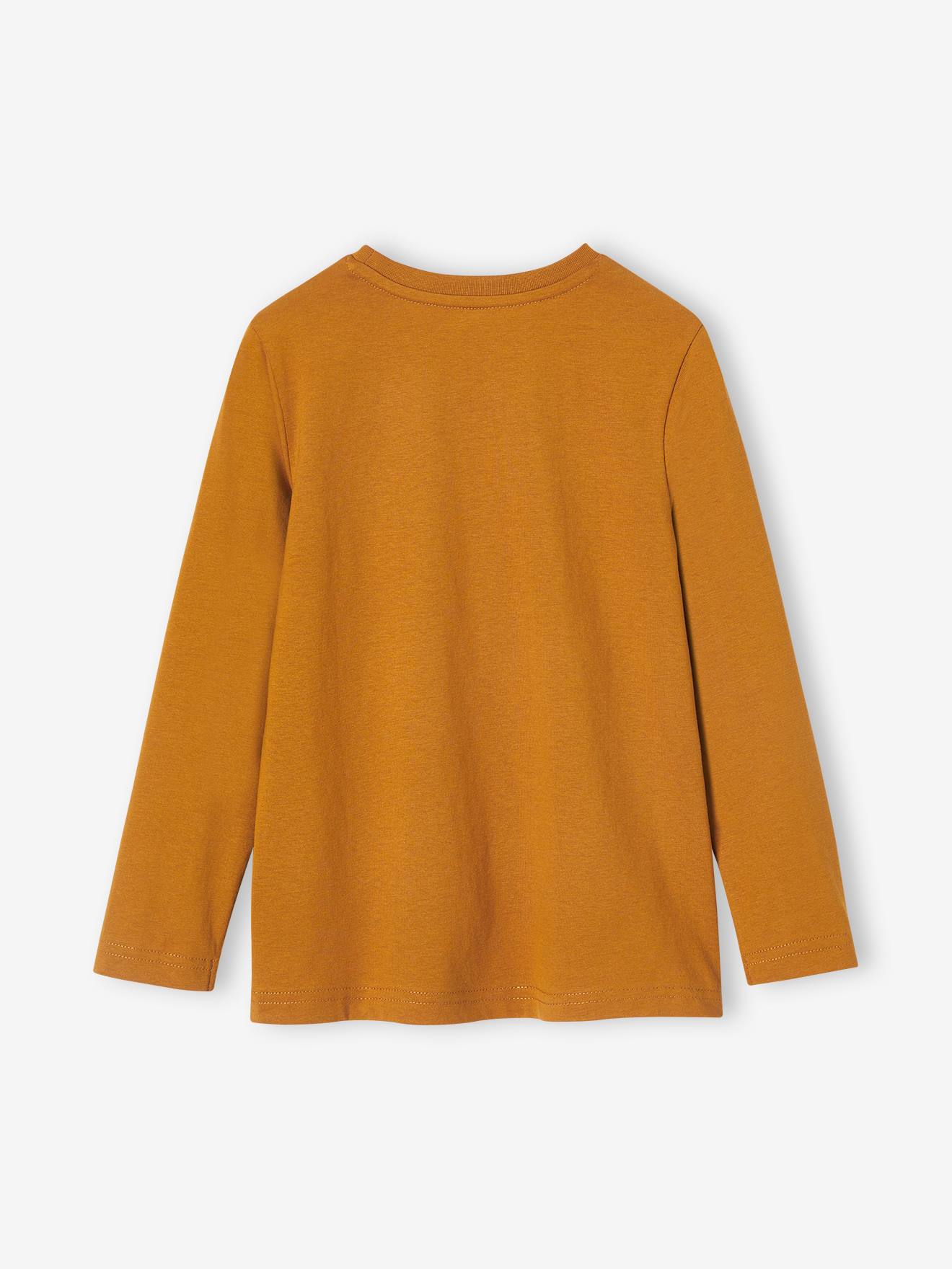 Tee-shirt imprimé Basics garçon manches longues marine