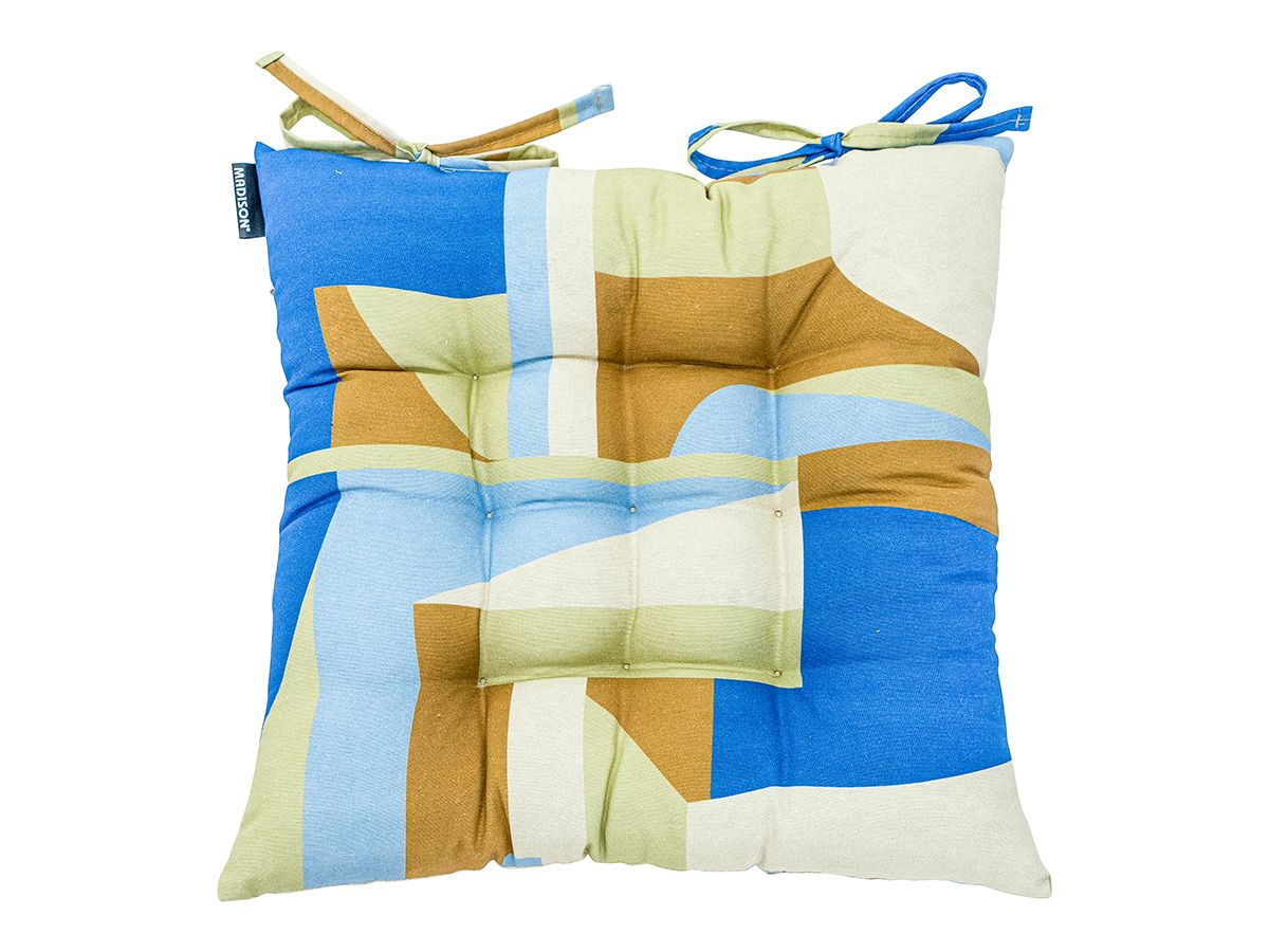 Madison Patch Azur 46 x 46 Sitzkissen
