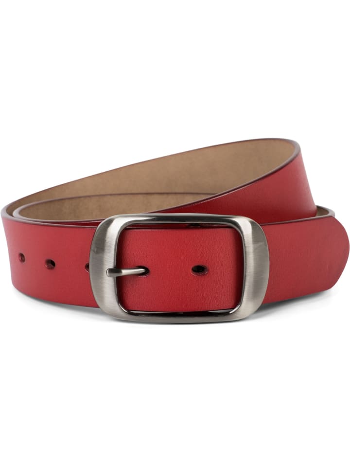 styleBREAKER Gürtel in Weinrot günstig kaufen