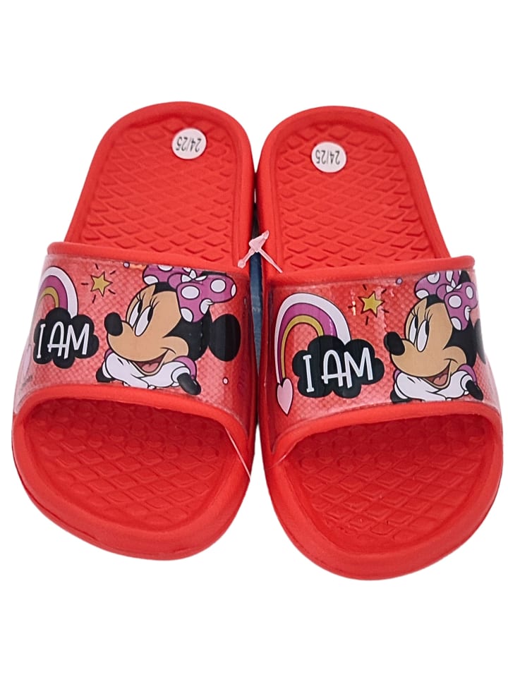 Disney Minnie Mouse Badelatschen Minnie Mouse in Rot günstig kaufen