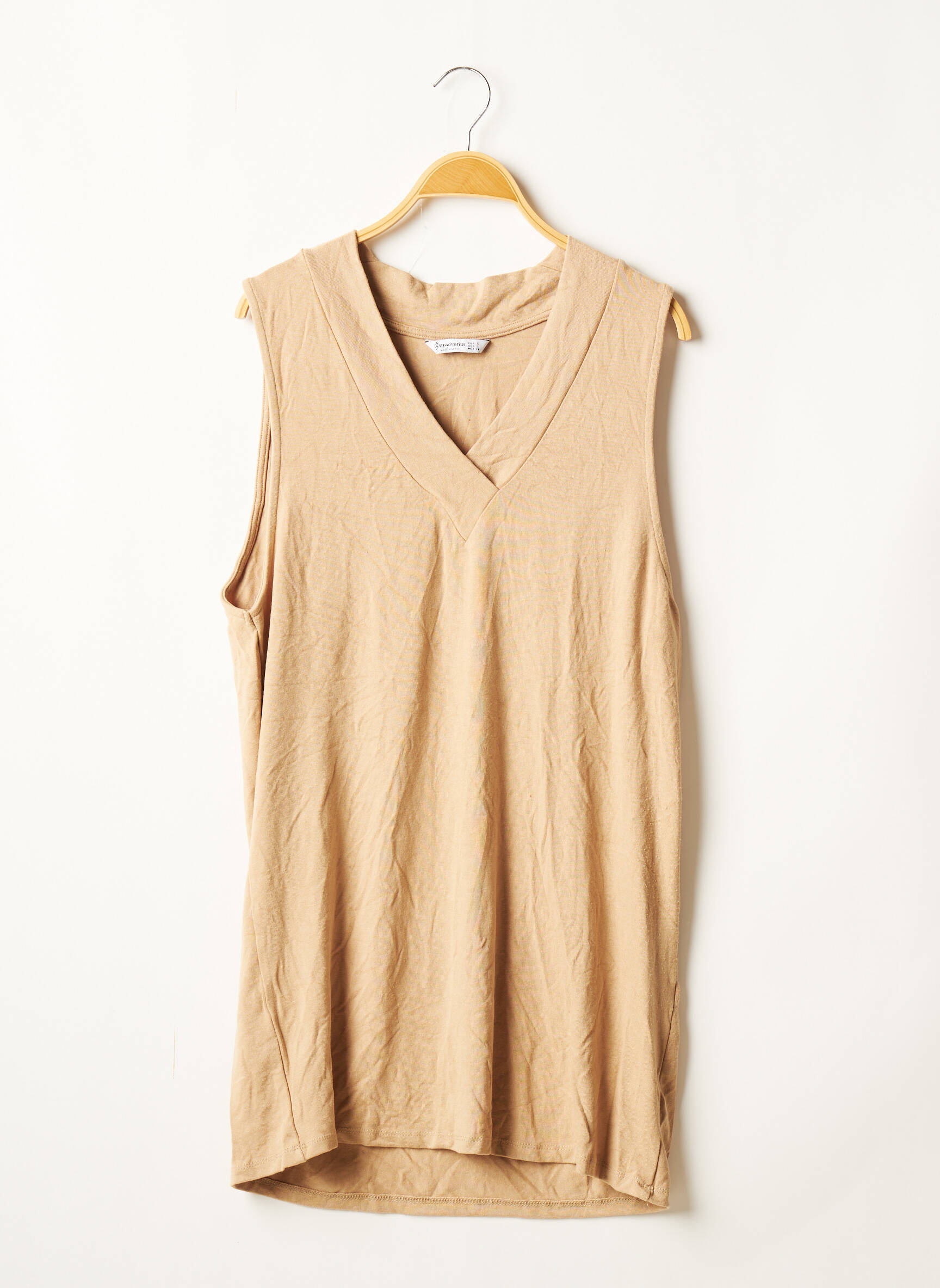 Stradivarius Tuniquesansmanche Femme couleur beige