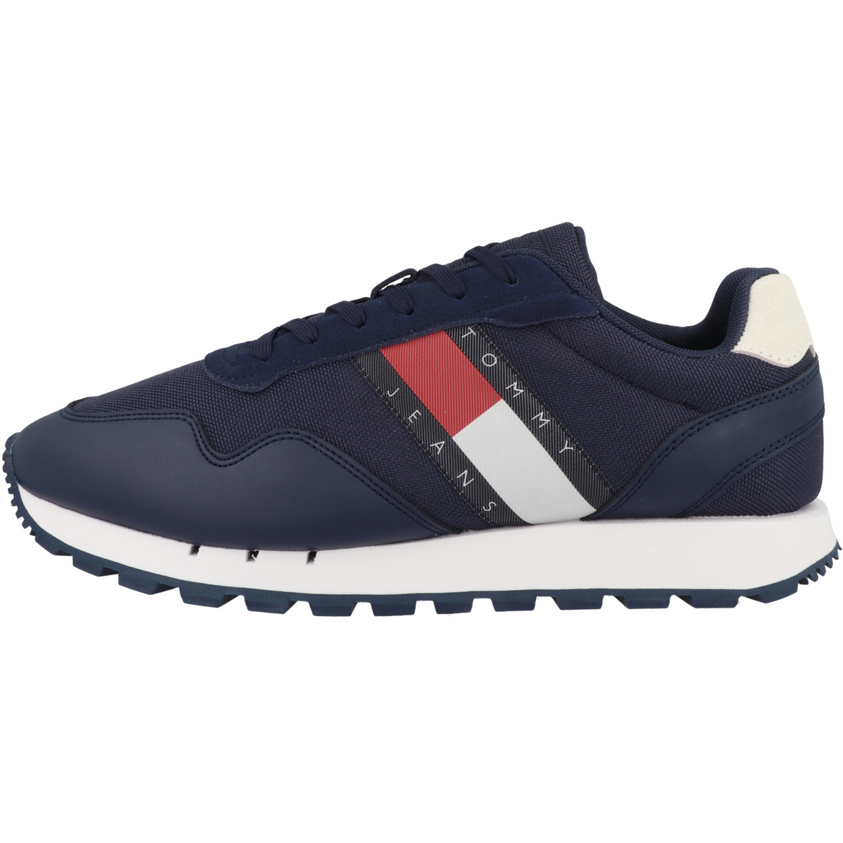 Tommy Hilfiger Tommy Jeans Retro Leather Runner Sneaker Low blau