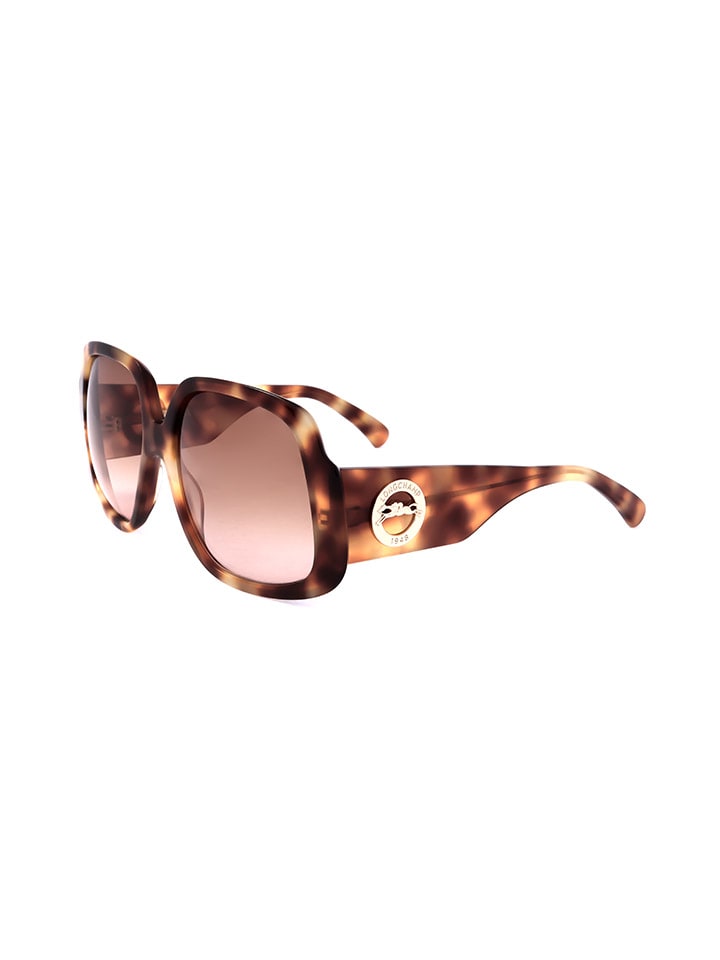 Longchamp Damen-Sonnenbrille in Braun/ Hellbraun günstig kaufen 59