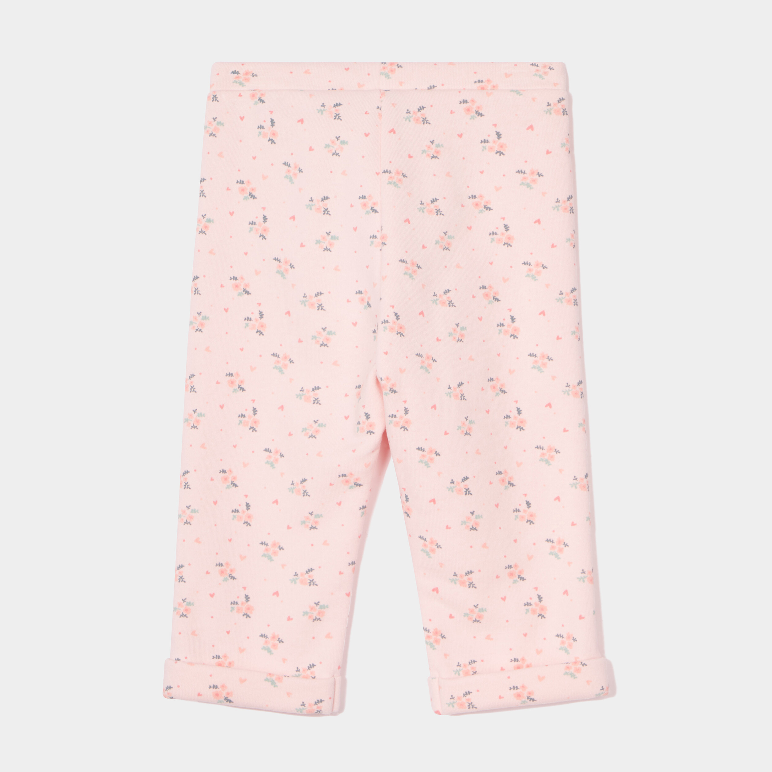 Jegging taille élastiquée avec noeud rose clair bébé fille | La Halle