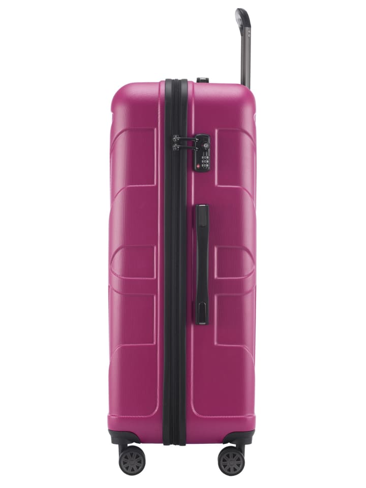 suitline Großer Reisekoffer erweiterbar XL Koffer 4 Rollen TSA 110 L in Magenta günstig kaufen L
