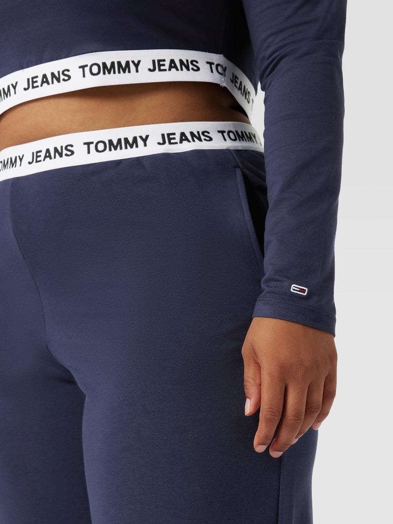 PLUS SIZE Sweatpants mit Logo-Bund in marineblau