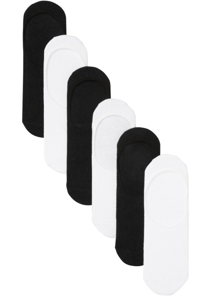 Füßlinge (6er Pack) mit Silikonstreifen