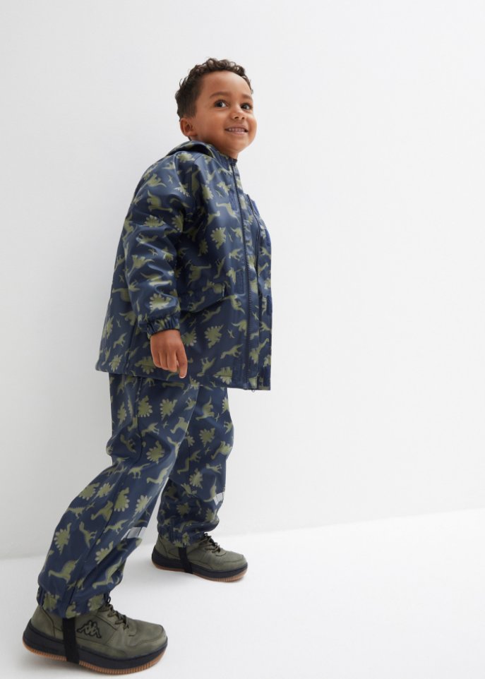 Kinder Thermo Regenjacke mit Dinoprint