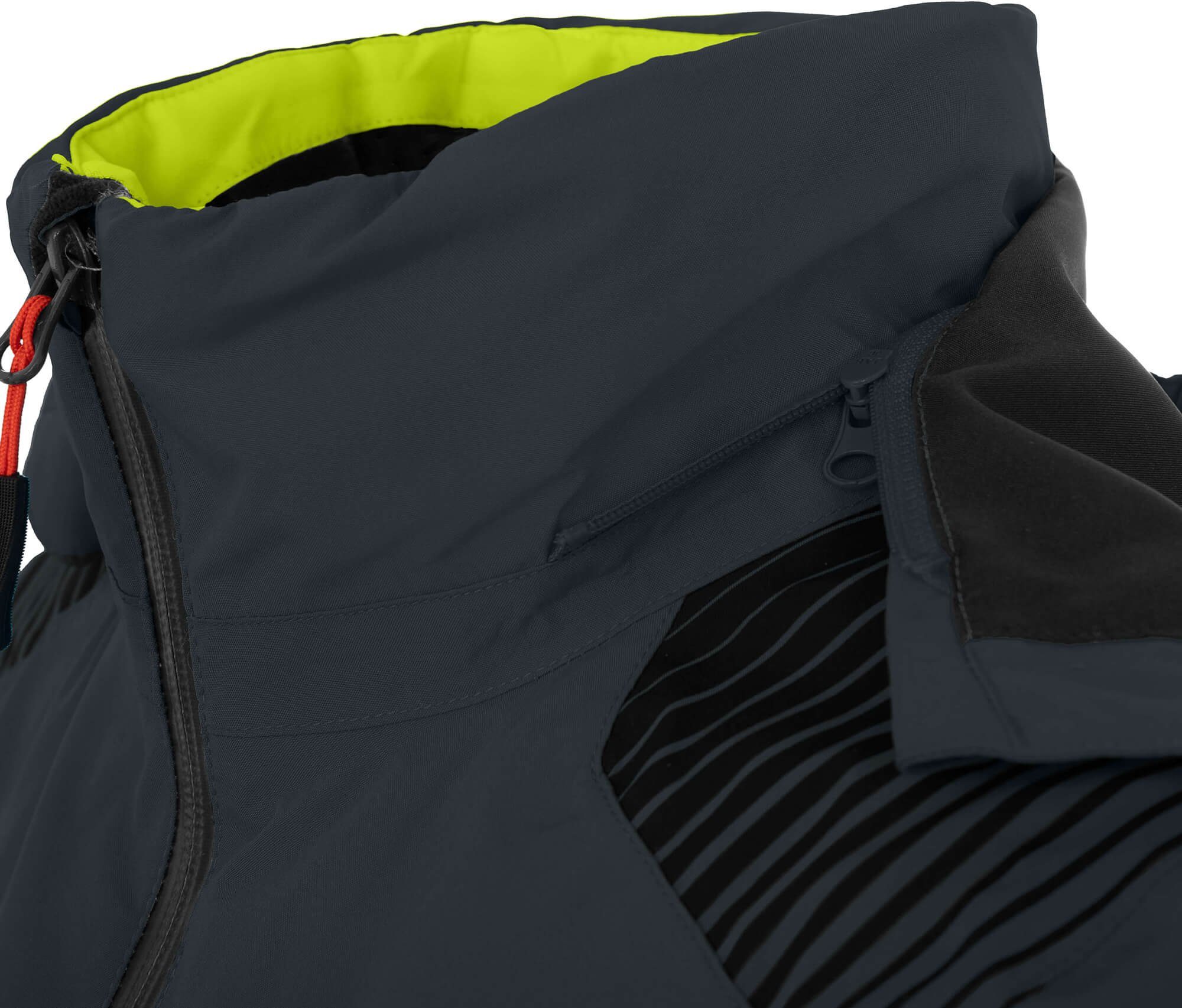 Bergson Winterjacke VEIKO Kinder Skijacke, wattiert, 20000 mm Wassersäule, Normalgrößen, dunkel grau