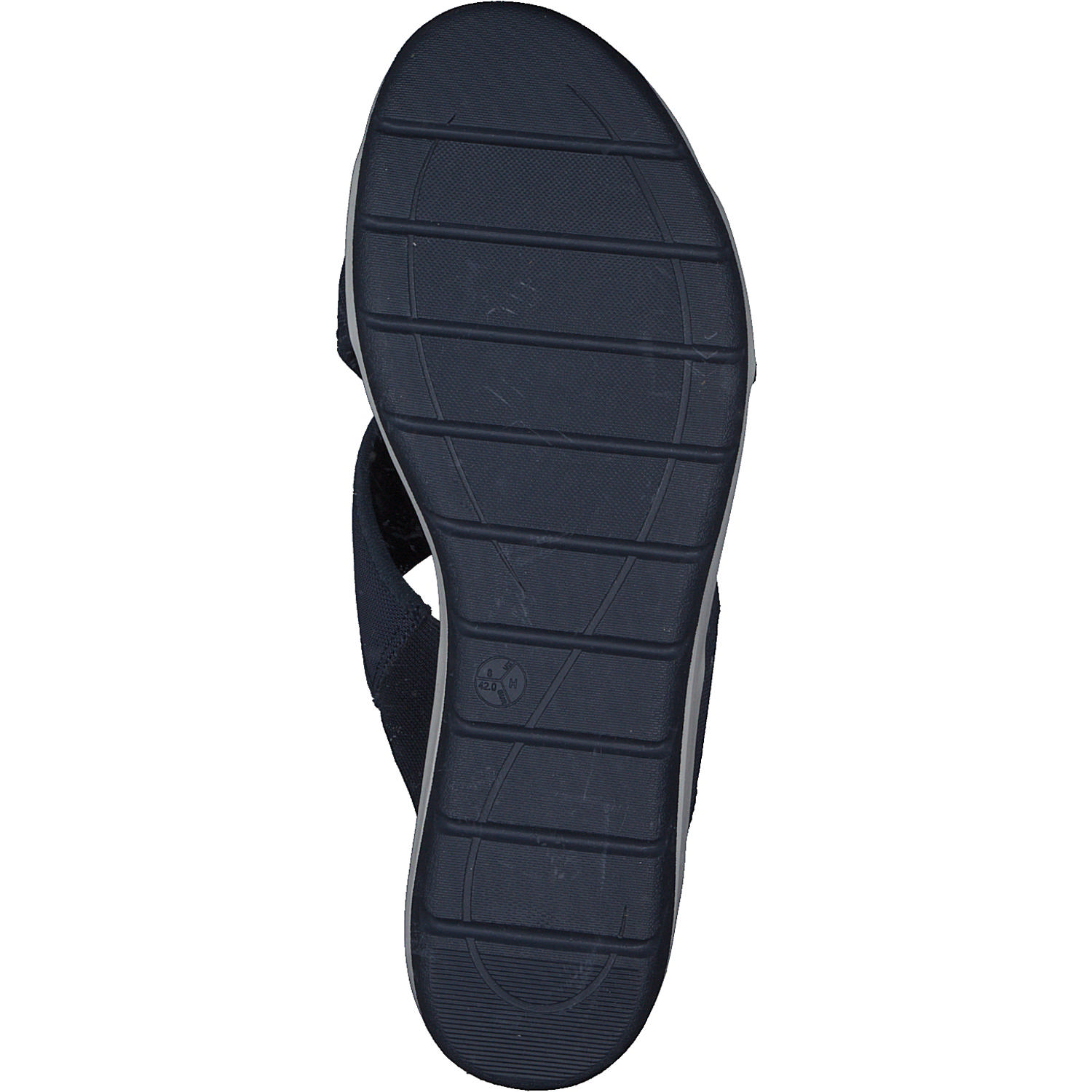 Jana Shoes 27260, Plateau-Pantoletten, Damen, navy
