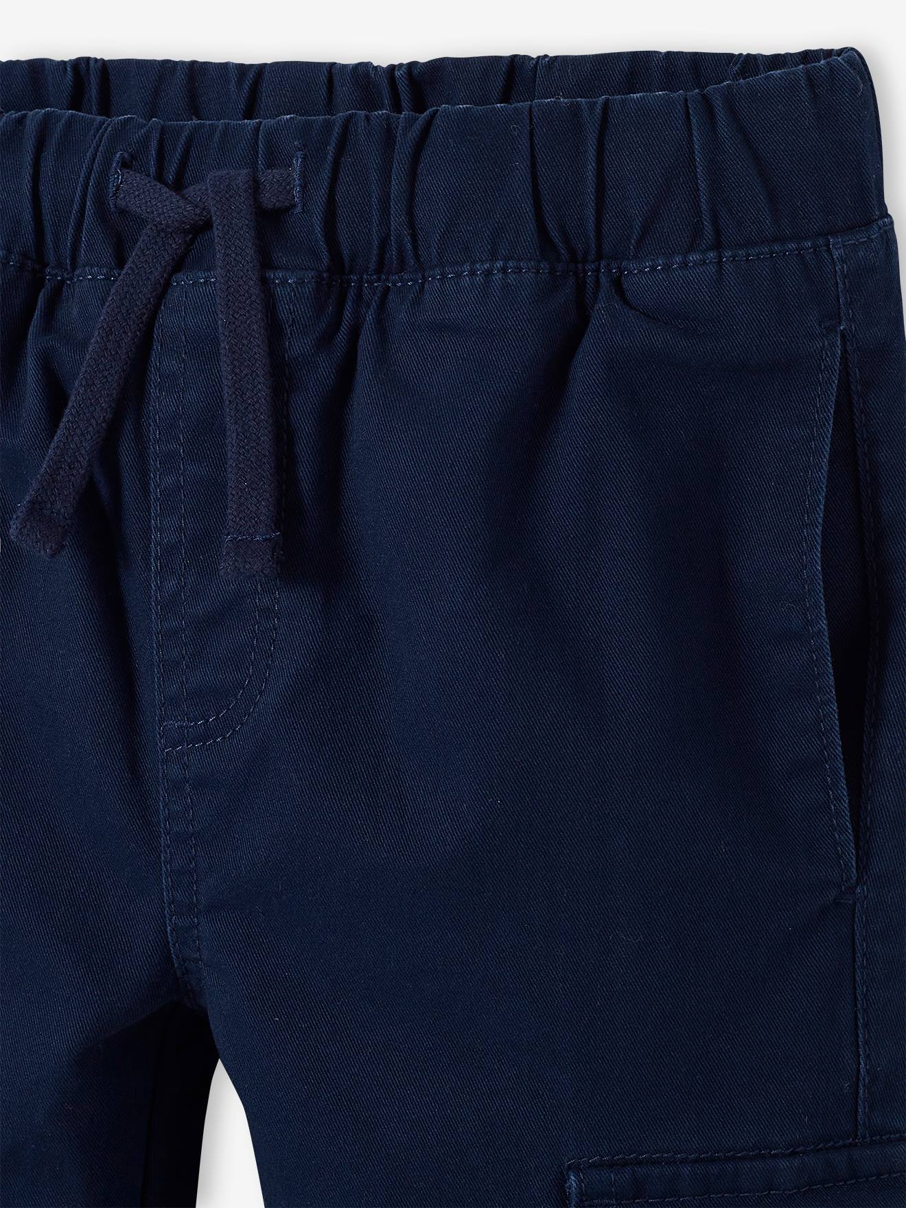 Pantalon battle garçon facile à enfiler navy