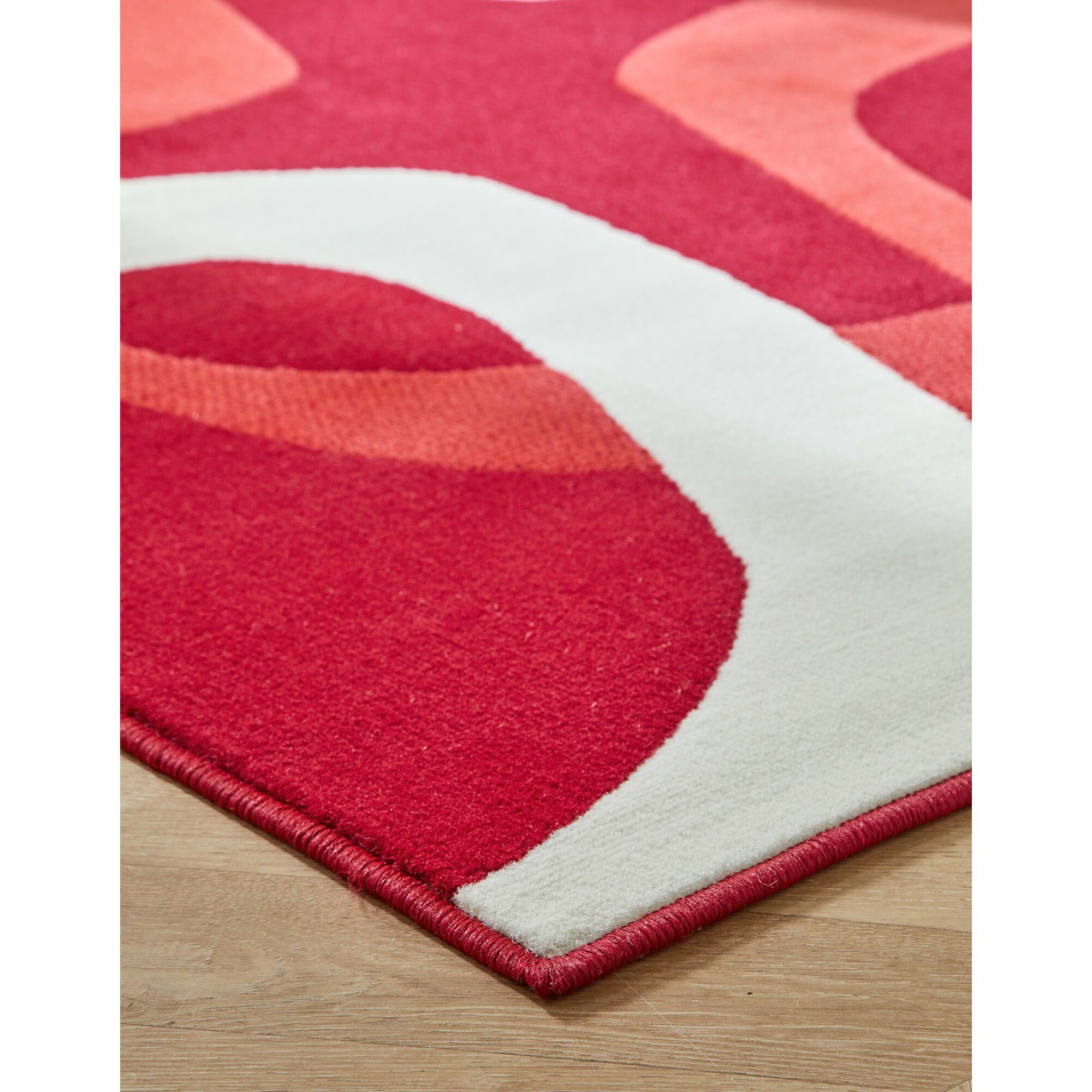 Tapis rectangulaire motif rétro