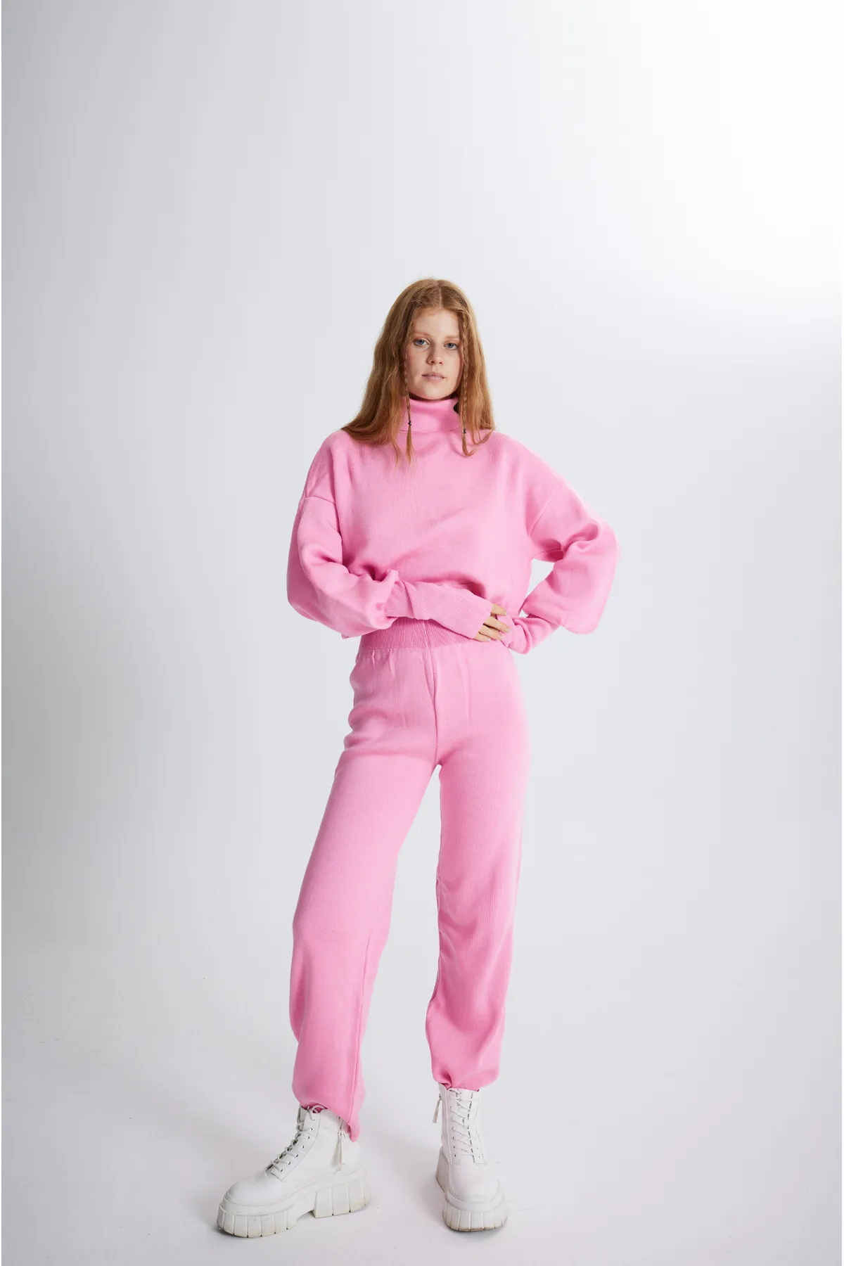 HOLLY LOLLY  Bottom Top Strickwaren Thinky Suit Pink