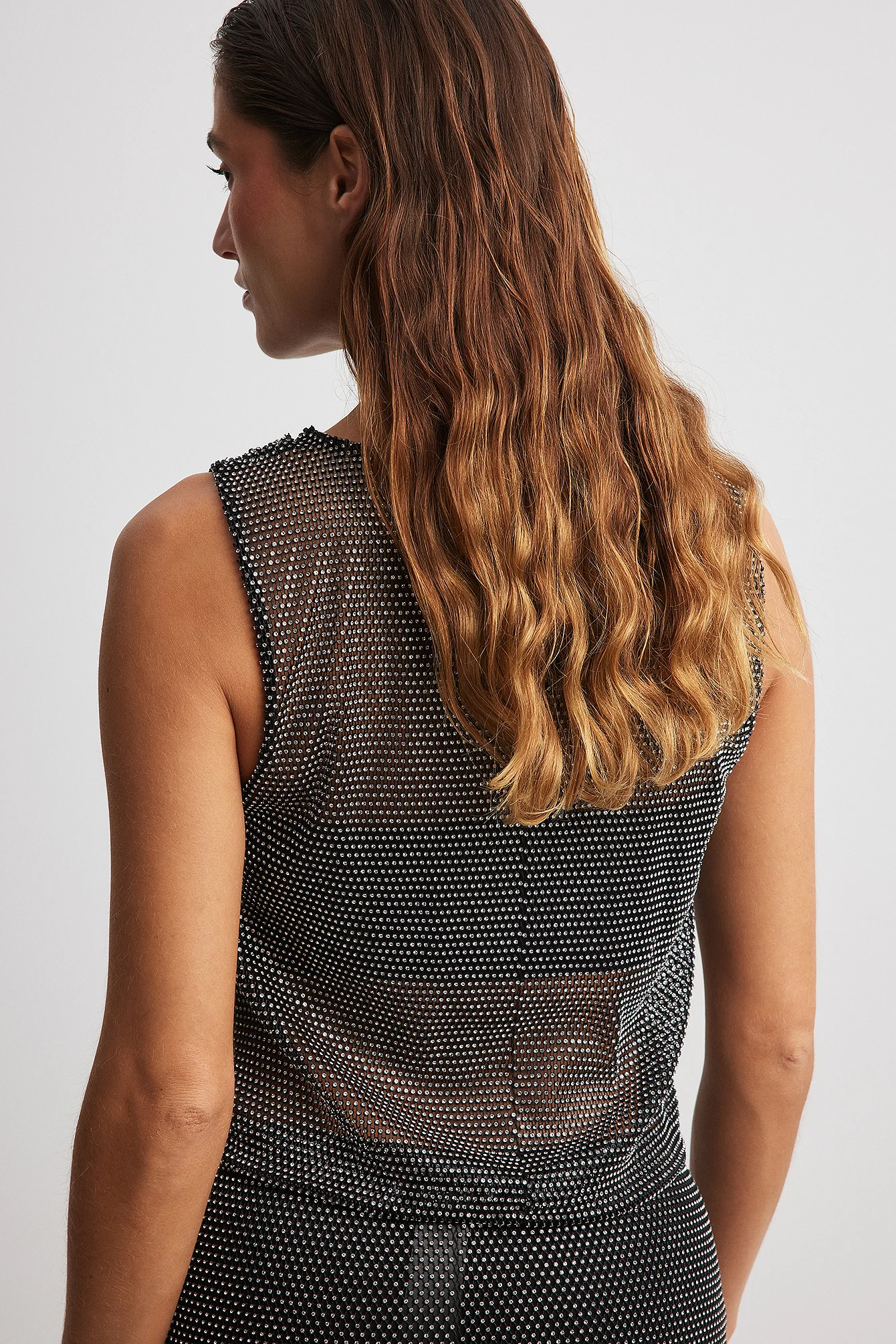Crop-Top mit Strass