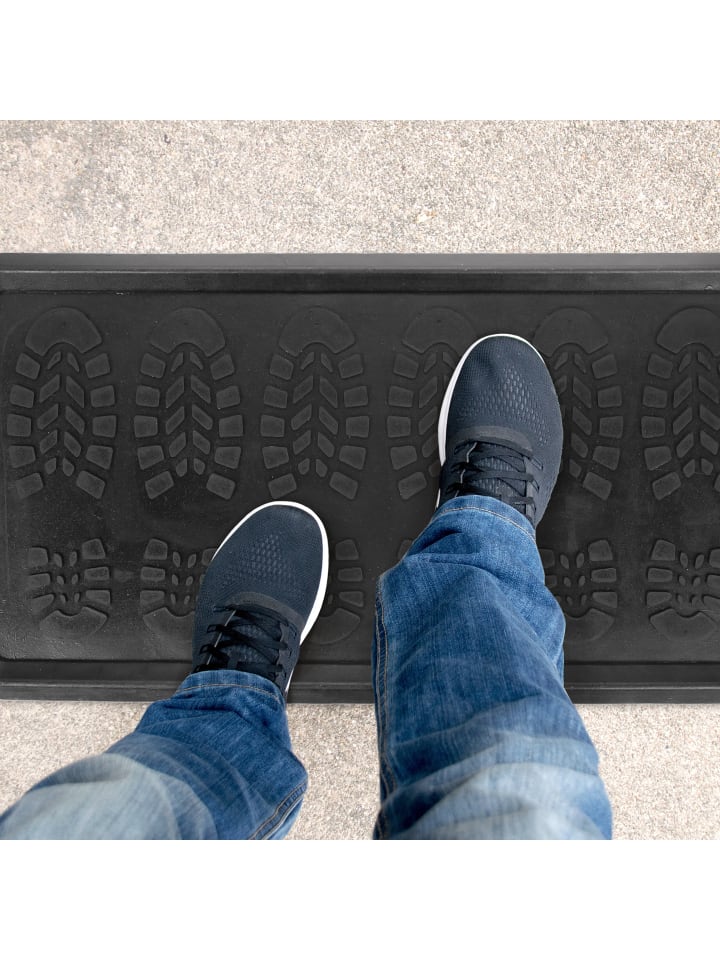relaxdays Schuhabtropfschale in Schwarz - (B)80 x (T)40 cm günstig kaufen onesize