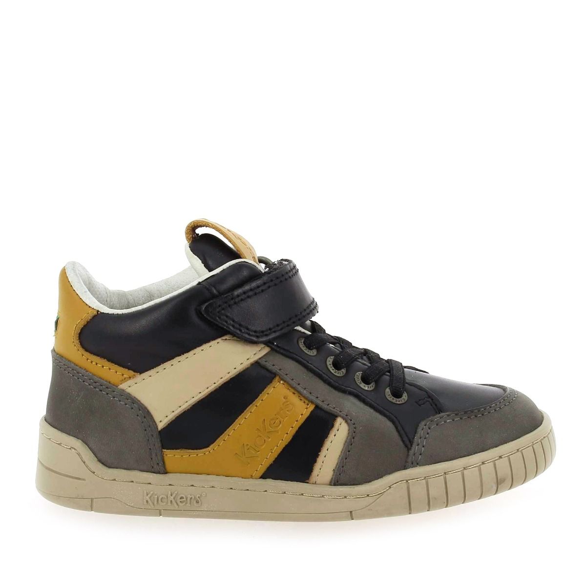 Kickers  WINCKY CDT H22 - gris jaune