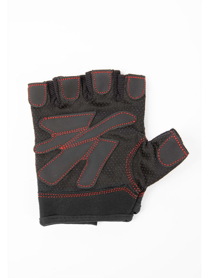 Gorilla Wear Fitness-Handschuhe für Damen - Schwarz/rot genäht günstig kaufen