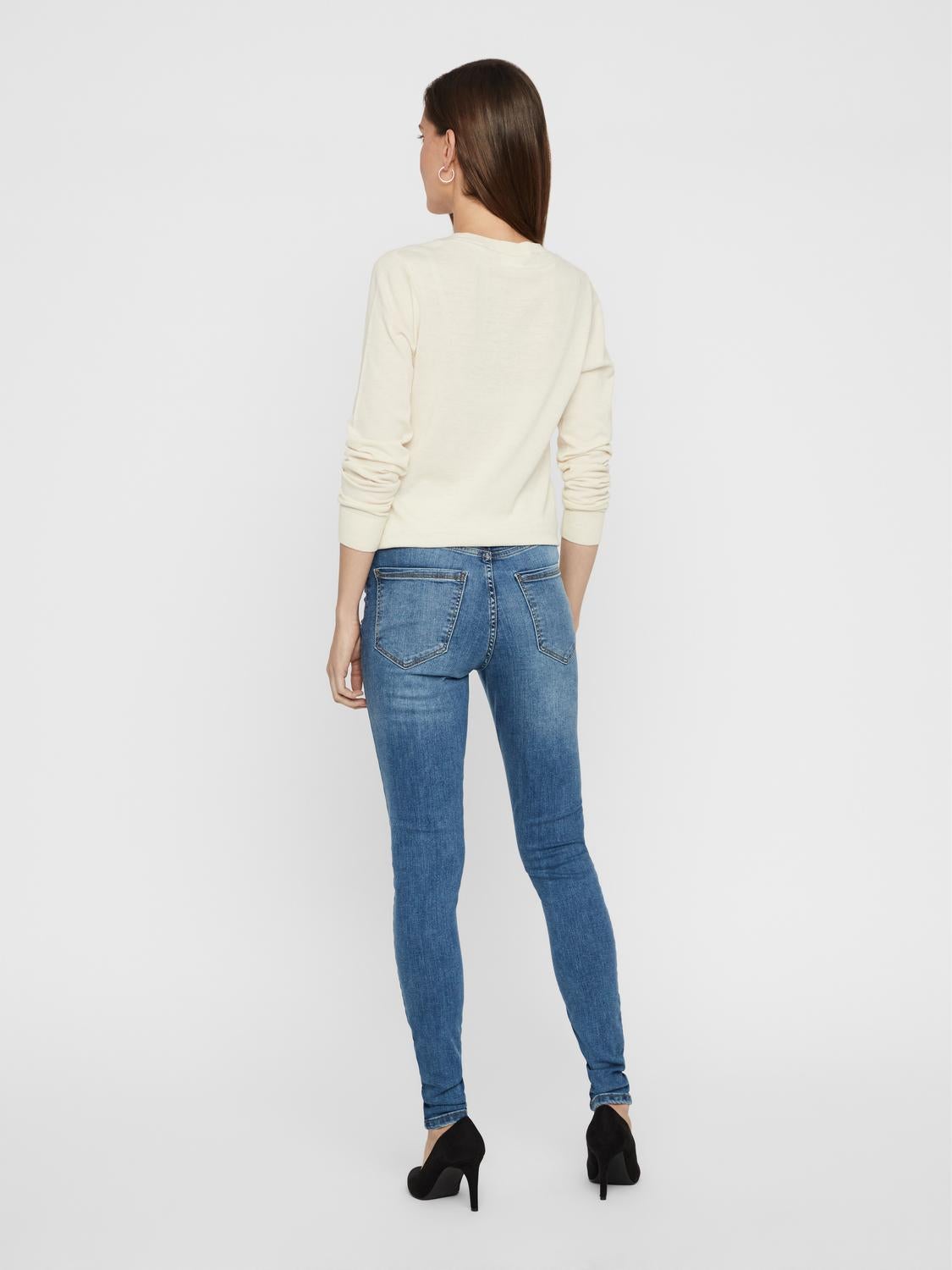VMSOPHIA Hohe Taille Skinny Fit Jeans
