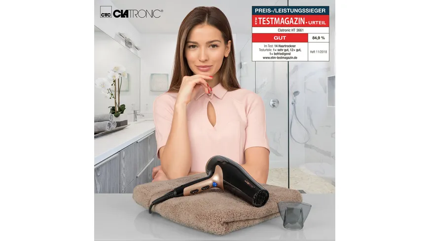CLATRONIC Haartrockner 2200W Ionic HT3661