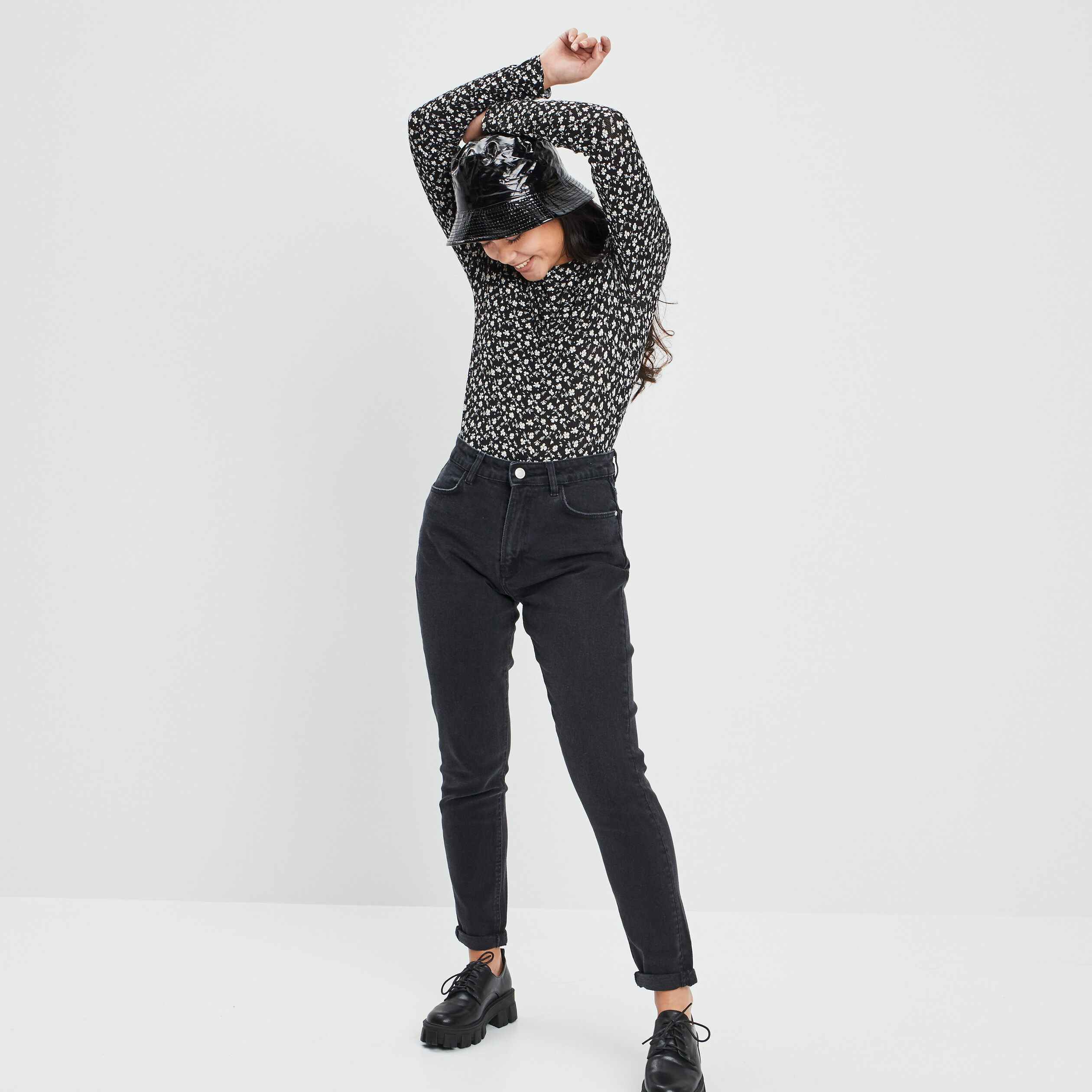 T-shirt manches longues noir femme | La Halle