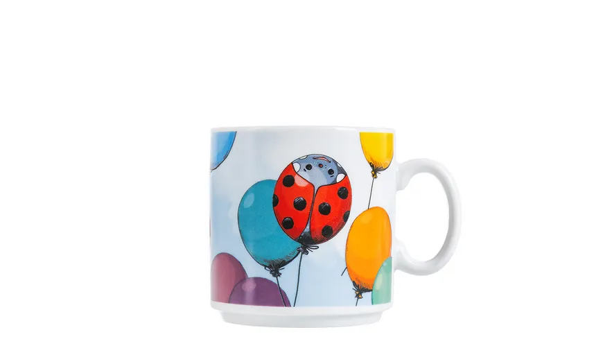 Käfer Haferl Tasse Luftballon