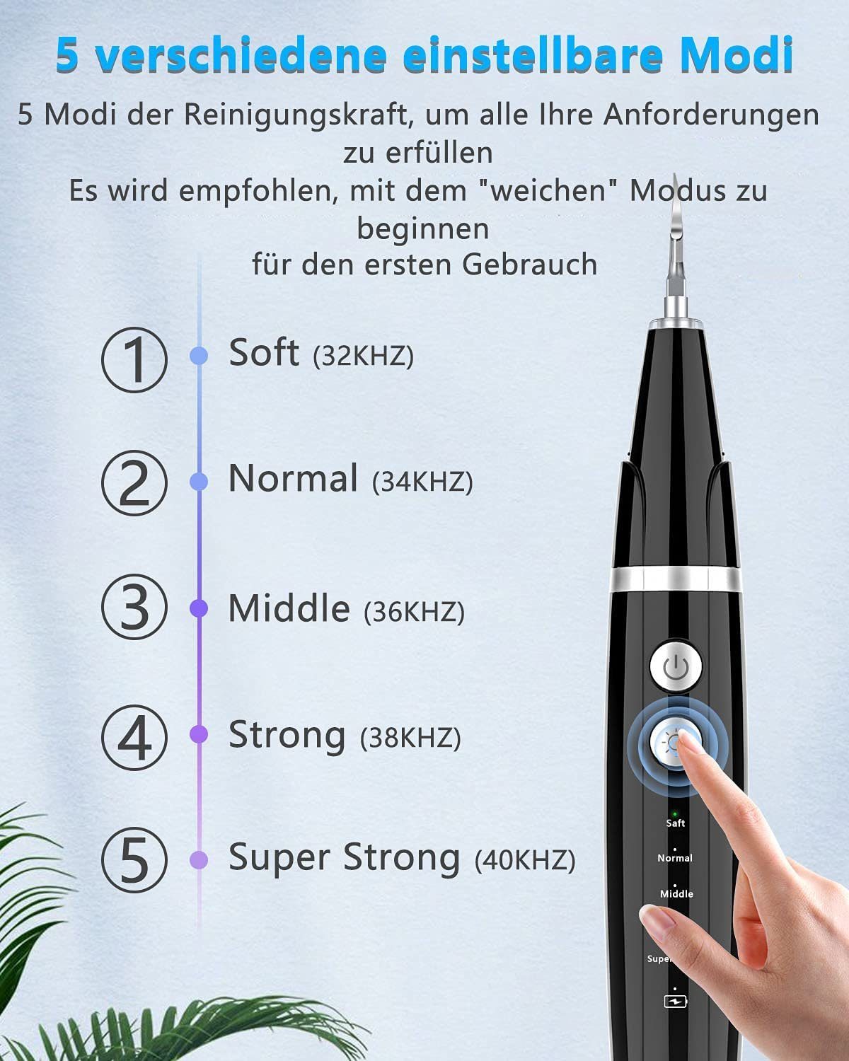 zggzerg Zahnpflege-Set Zahnreinigung Set, Zahnreinigungsset für Pflege von Zahn Zu Hause