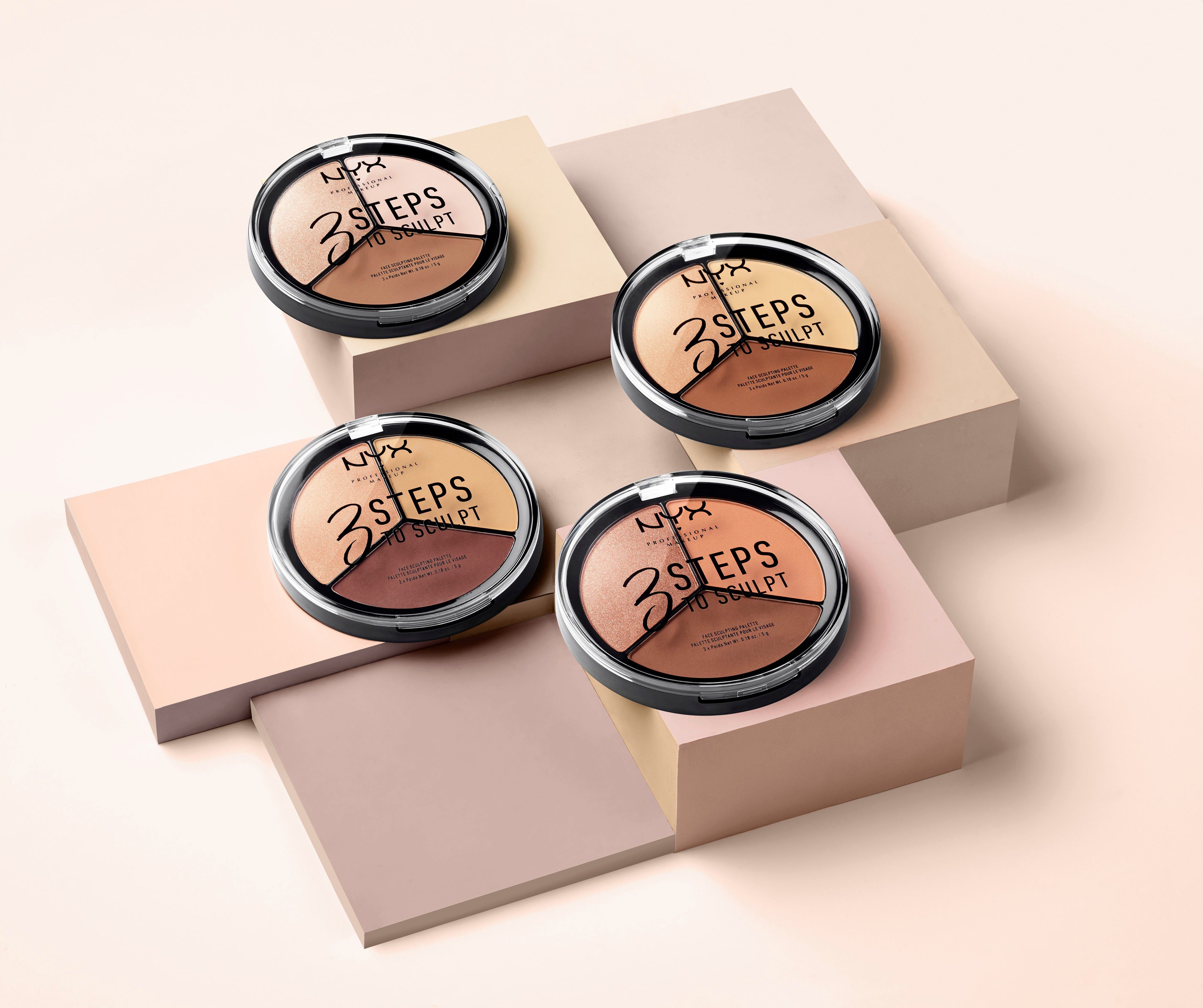 NYX Puder NYX Professional Makeup 3 Steps to Sculpt