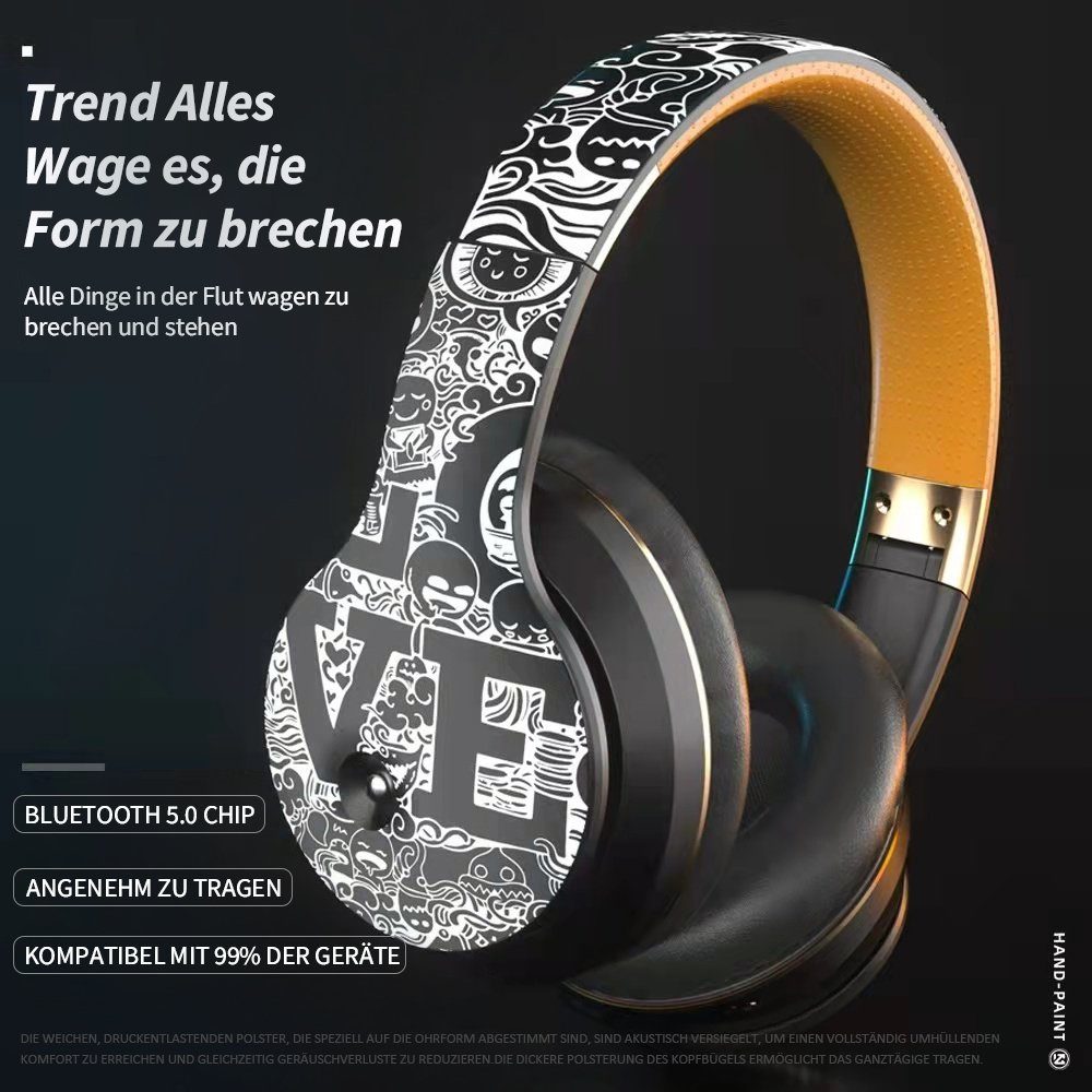 Bothergu Headset (Wireless Headset Bluetooth 5.0 Sport Musik Gaming Kopfhörer)