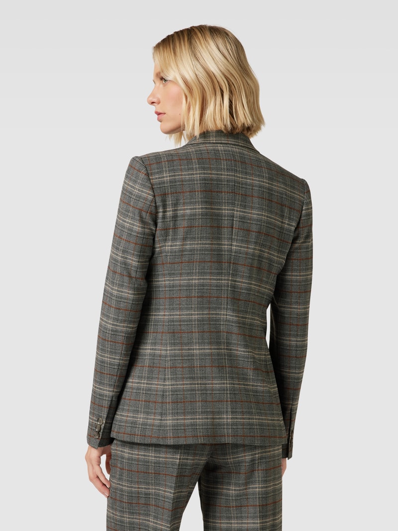 Blazer mit Glencheck-Muster in anthrazit