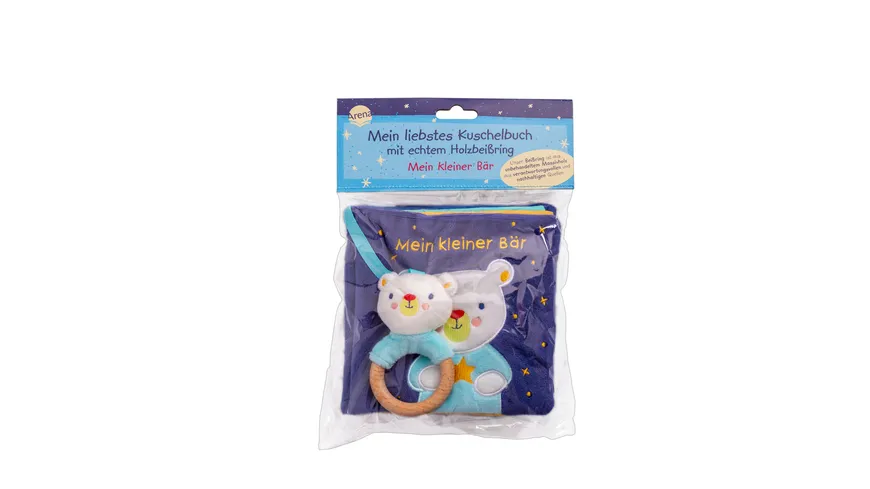Mein liebstes Kuschelbuch mit echtem Holzbeißring. Mein kleiner Bär