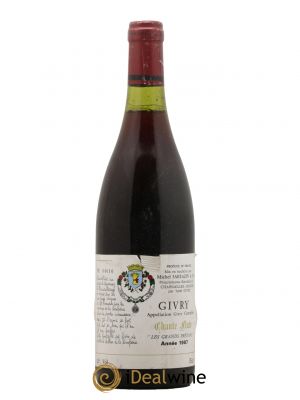 Givry Les Grands Prétans Chante Fluté 1987 - Lot de 1 Bouteille