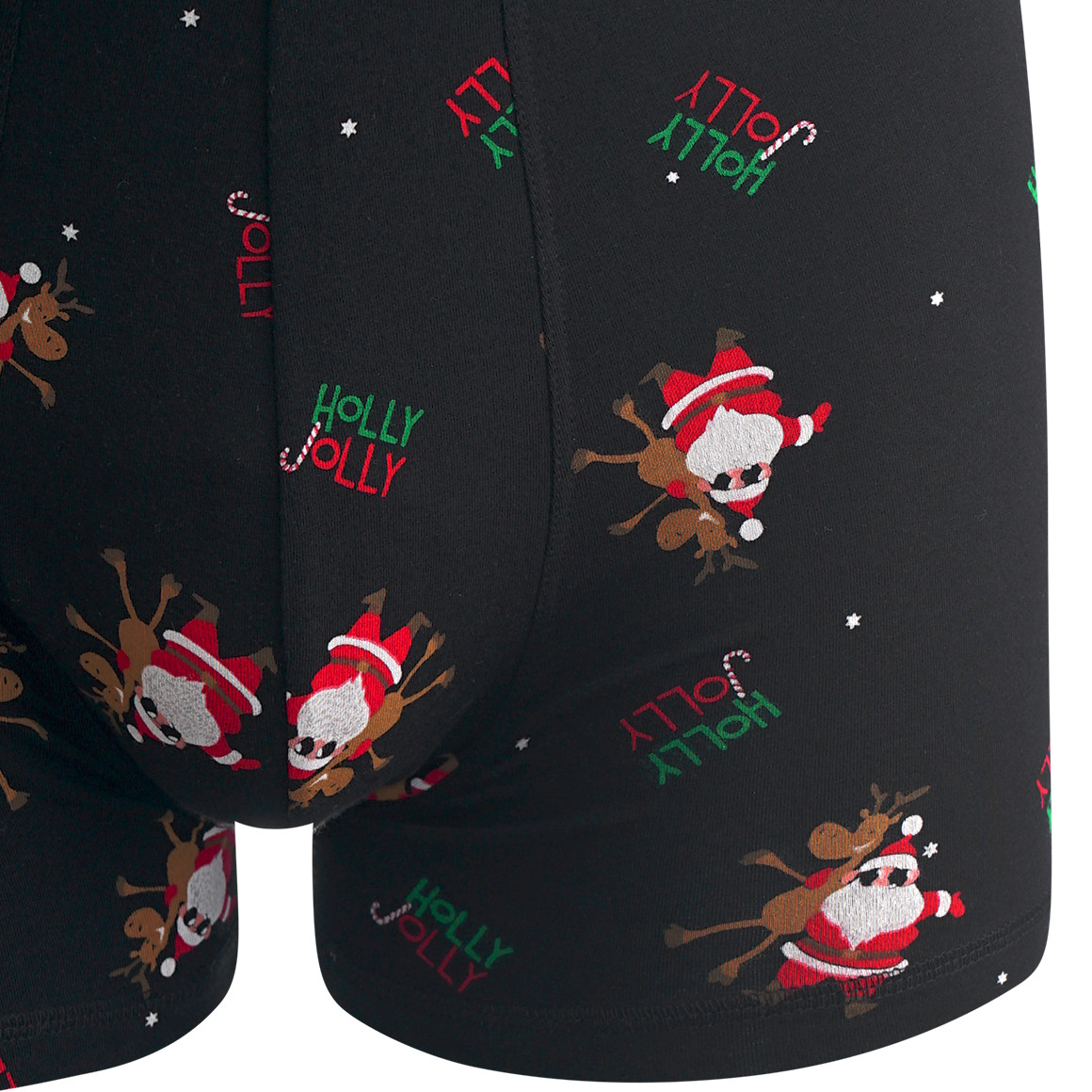 Herren Retroshorts mit Santa und Rentier